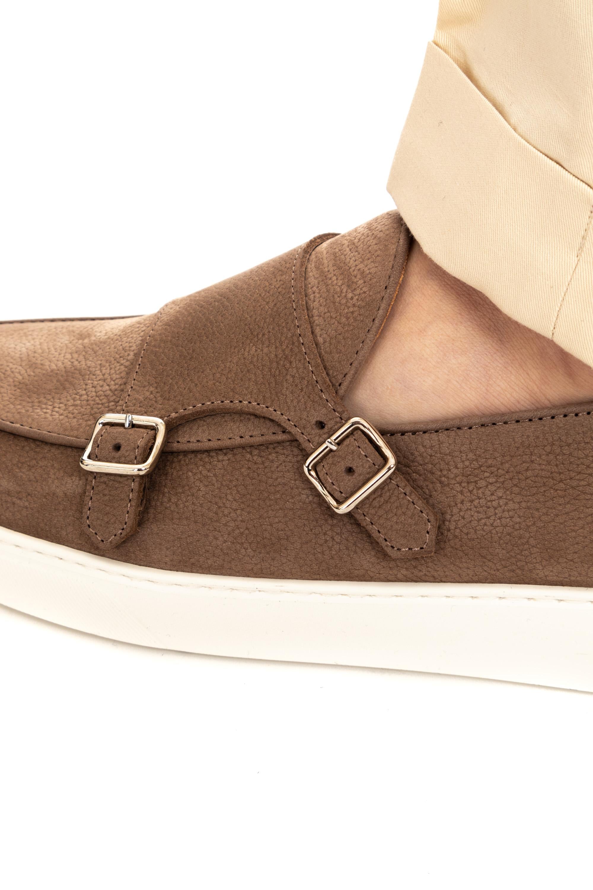 Henderson Sneaker doppia fibbia in pelle mod. Theo THEO RANCH