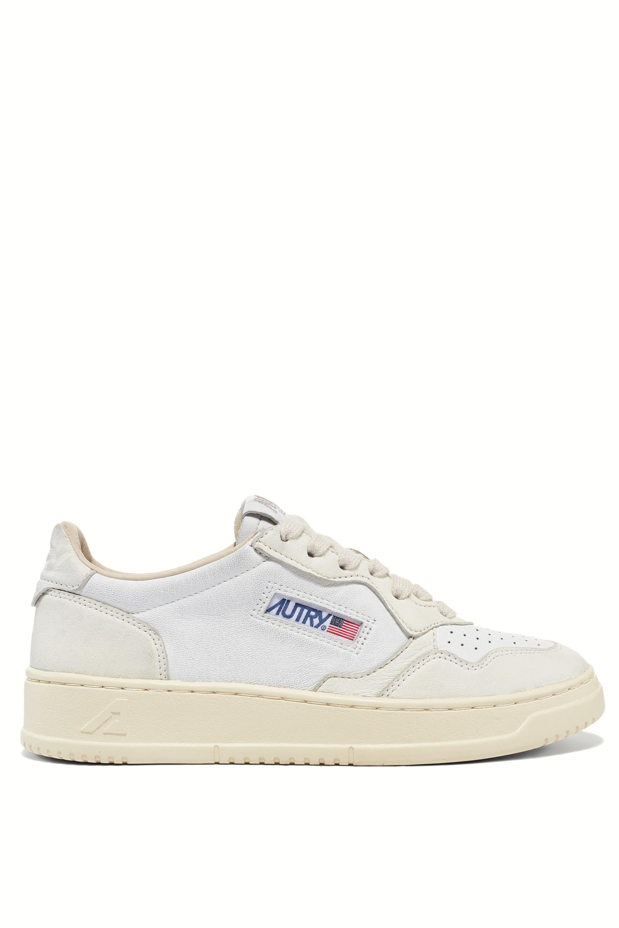 Autry Sneaker donna Medalist bicolor soft in pelle di capra AULW GH01 WHT/WHT