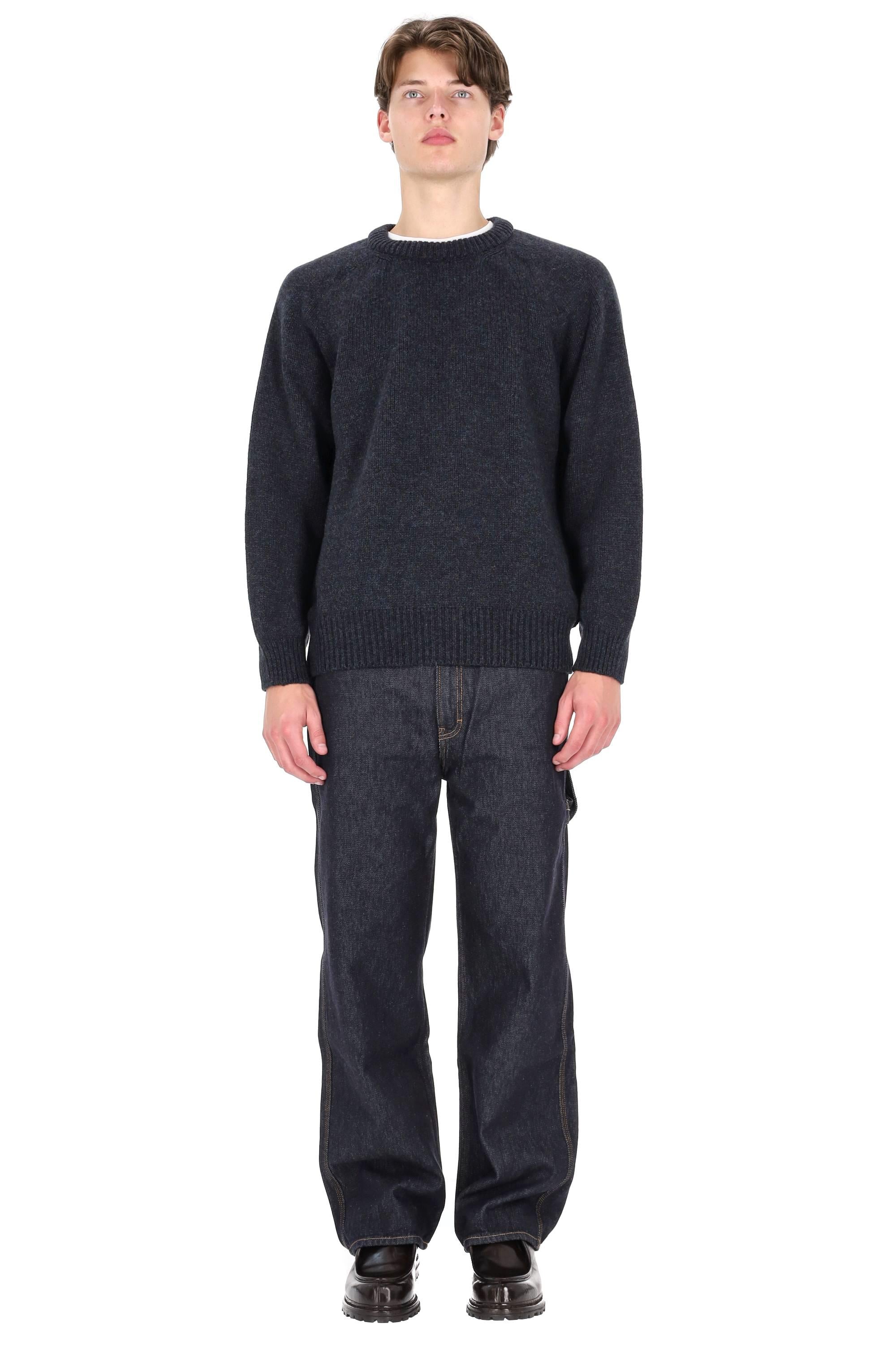 Howlin' Maglia girocollo in lana shetland boxy fit BOXY SPACE KNIT STORM