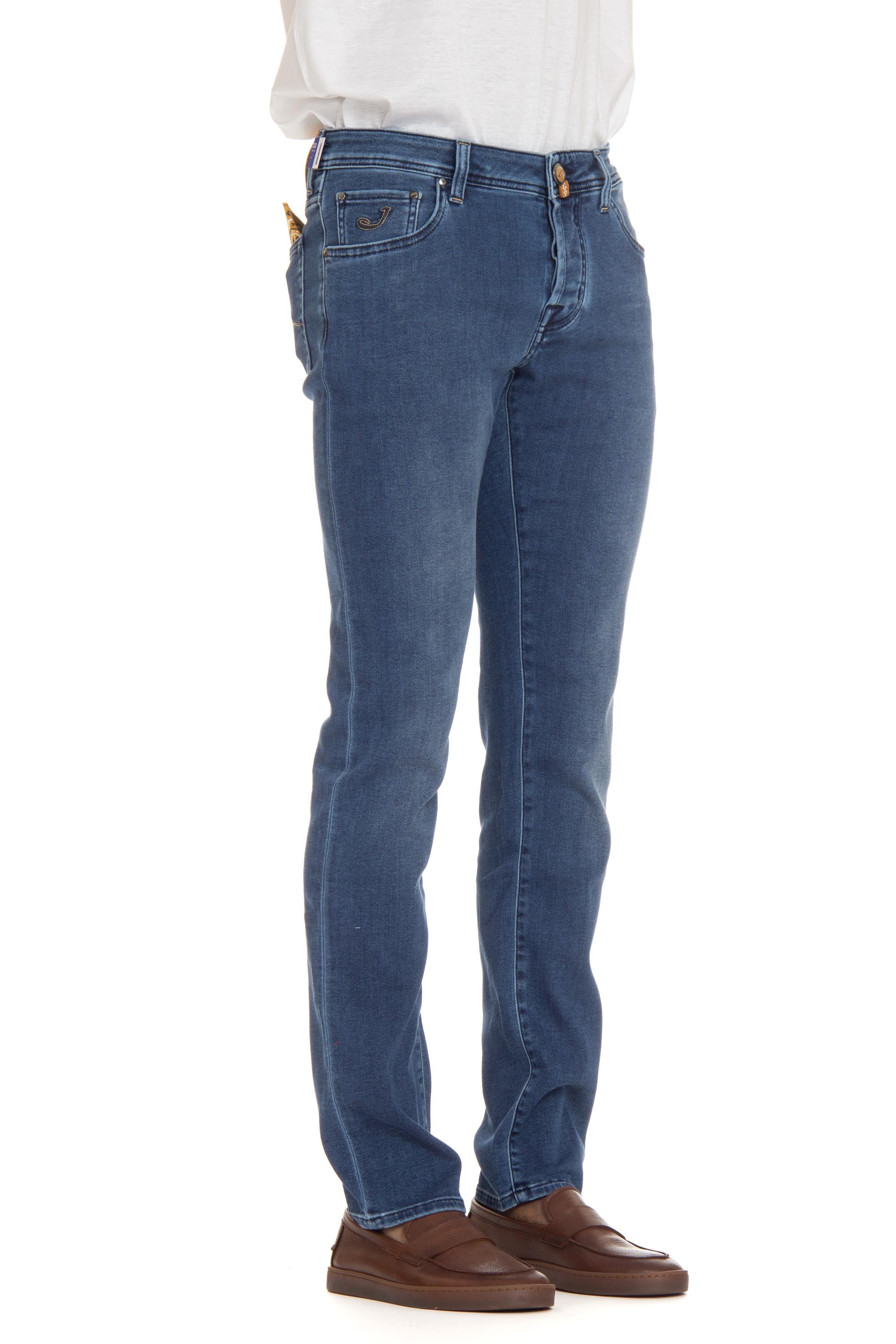 Jacob Cohen Jeans stretch etichetta beige in cavallino Nick fit E06 31 P3745 NICK 693D