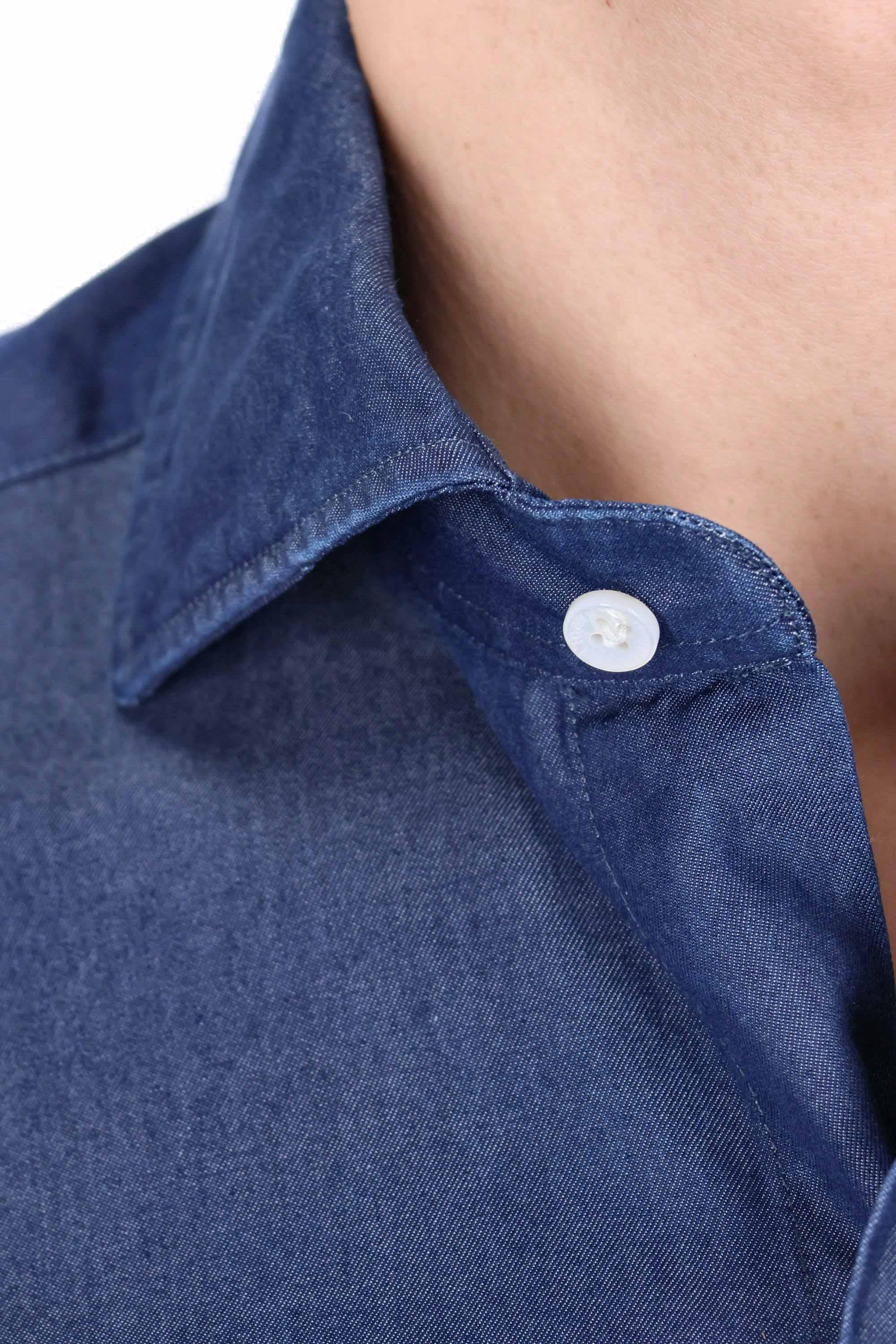 Barba Camicia sartoriale in denim linea Dandylife LIU13P01PZ0998U 0001