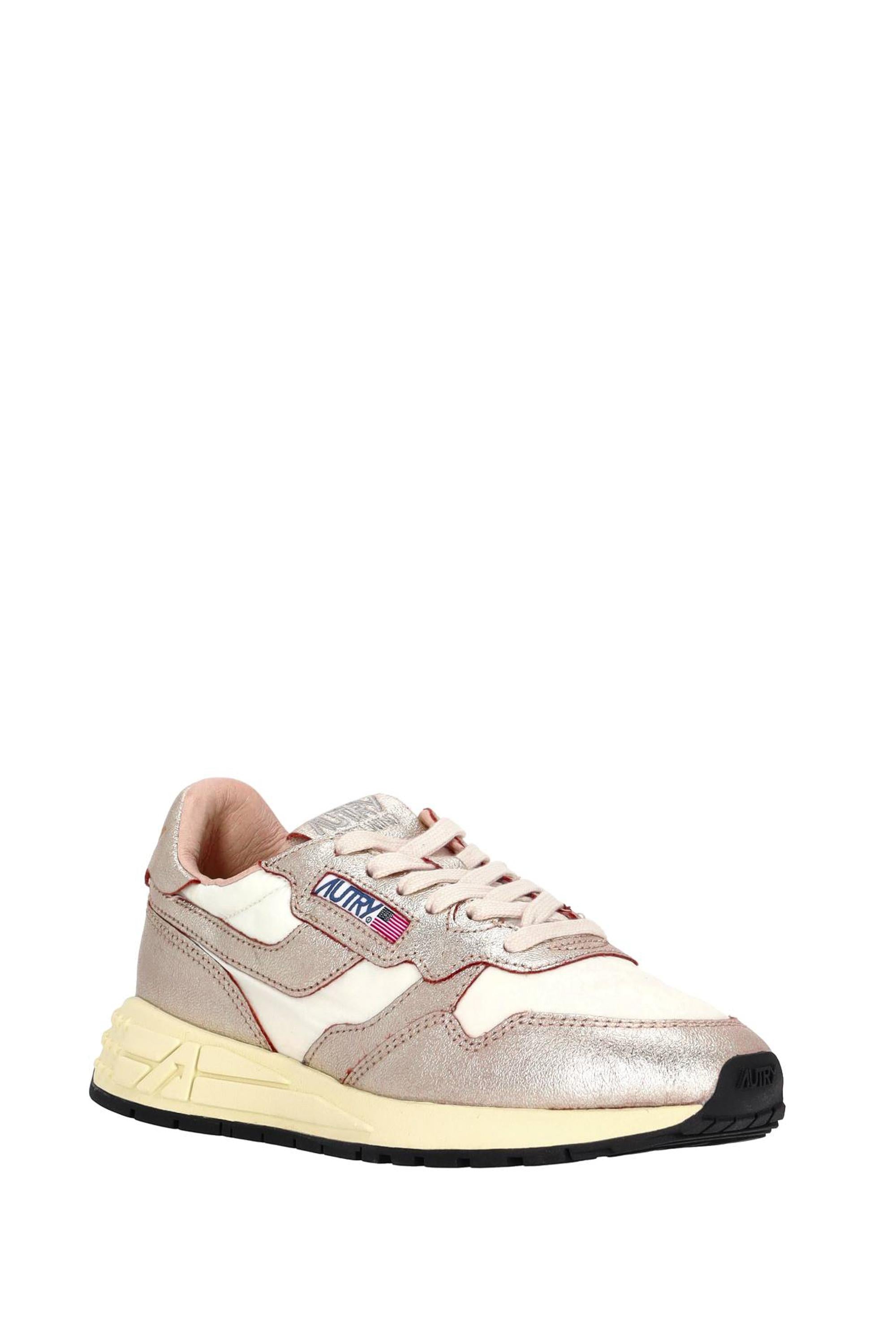 Autry Sneaker Reelwind donna in pelle e nylon WWLW AN02 WHT/GOLD