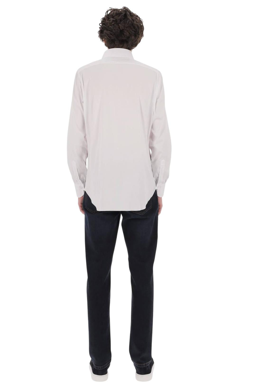 Finamore Camicia in cotone popeline stretch linea Napoli NP 040030 C0643/2 01