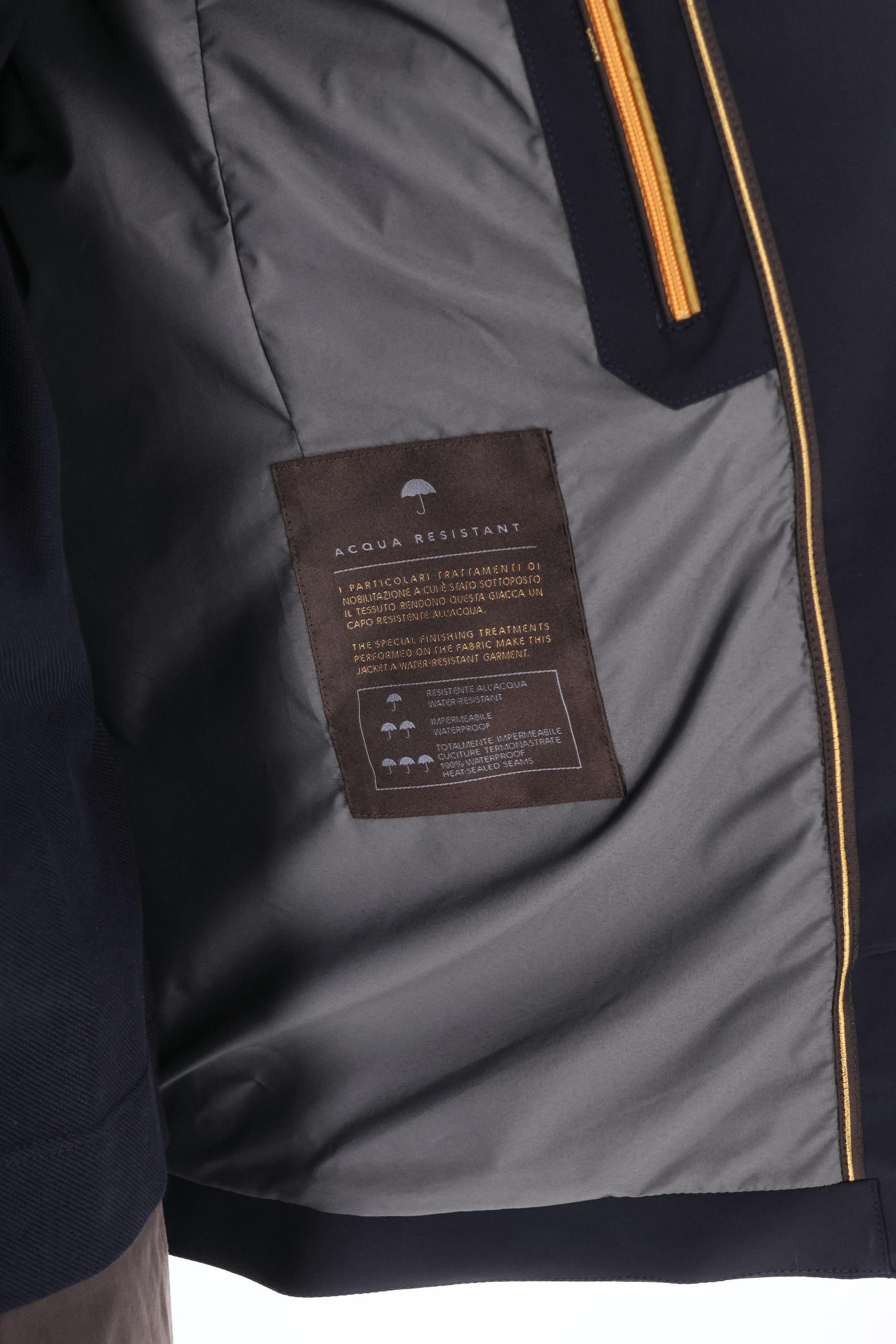 Peacoat in nylon bi-stretch mod. Volmer-Kn VOLMER-KN DARK BLU Moorer