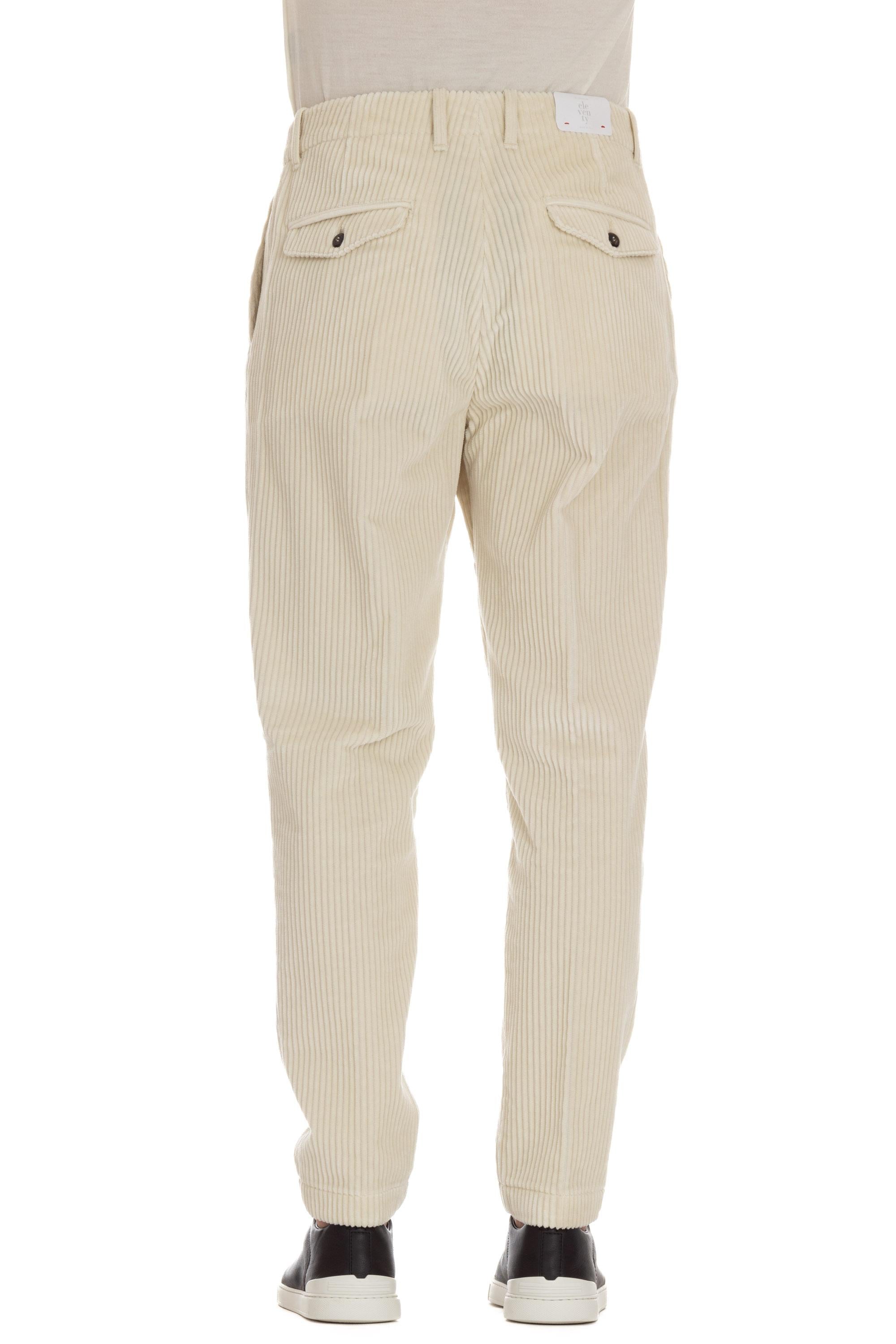 Eleventy Pantalone in velluto costa roccia J75PANJ06 TES0J192 01