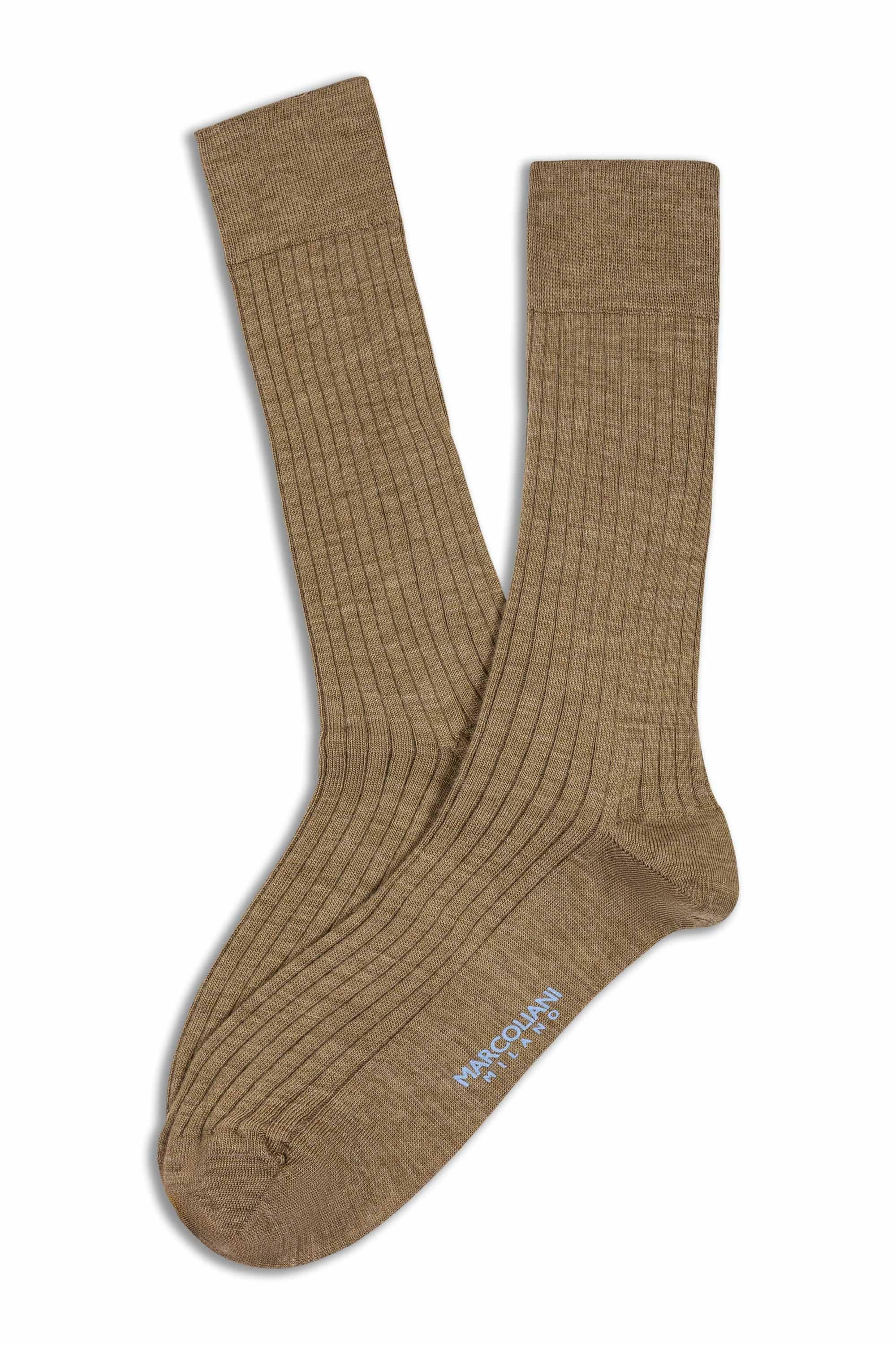 Marcoliani Calze in lana a costine lunghezza polpaccio MAR2740T/4 078