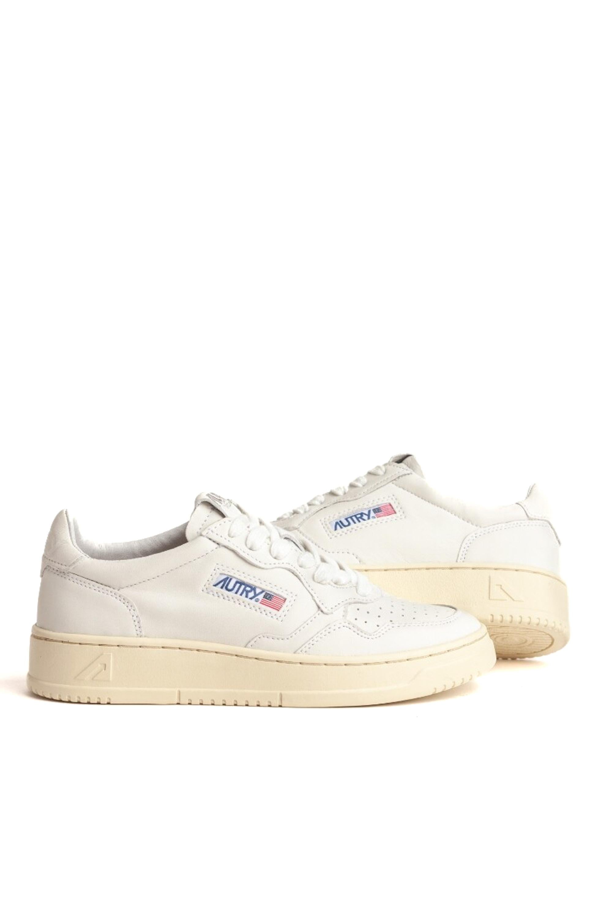 Autry Sneaker Medalist in pelle di capra supersoft AULW - GG04 WHITE