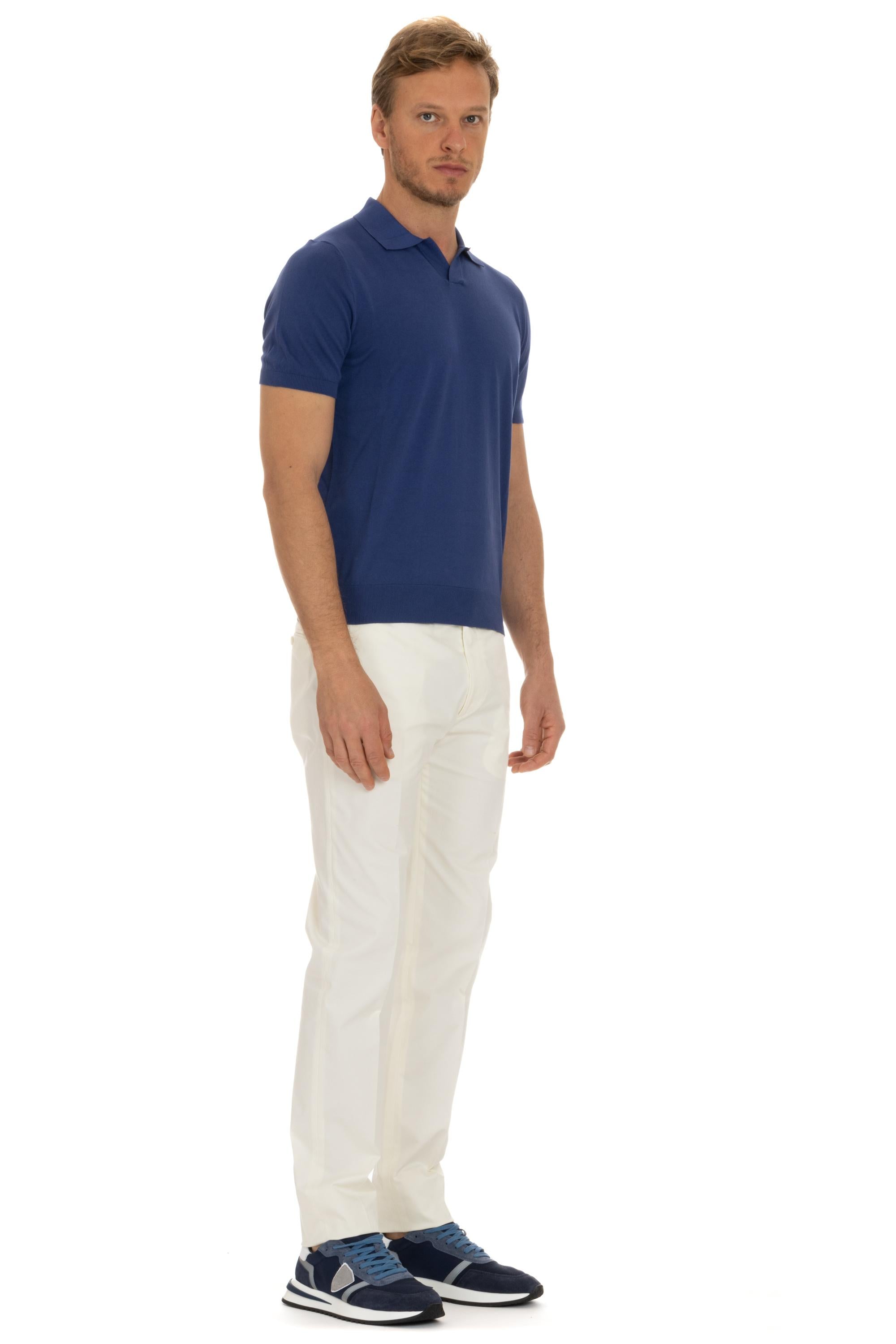 Il Setaccio Polo manica corta in cotone Giza MU109/2 T104