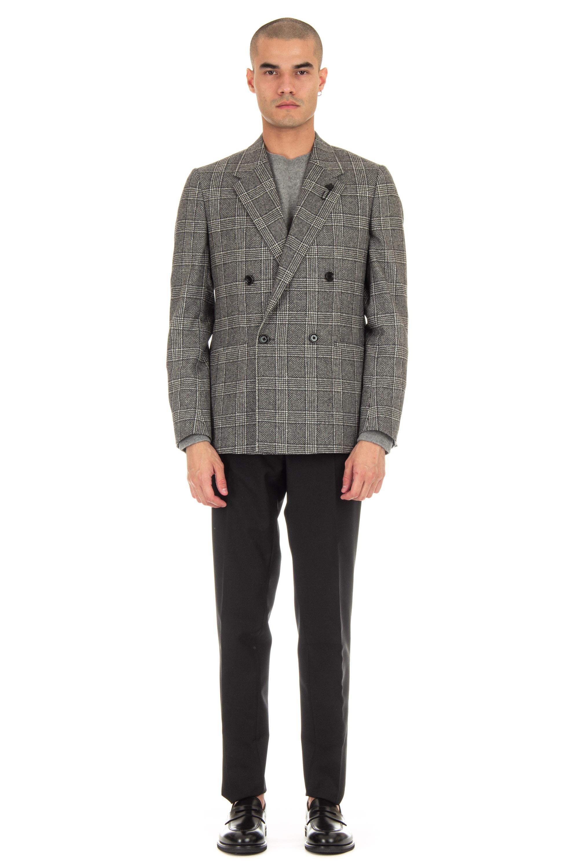 Lardini Giacca check doppiopetto in lana-cashmere IT6740E ITSK61546 151NE