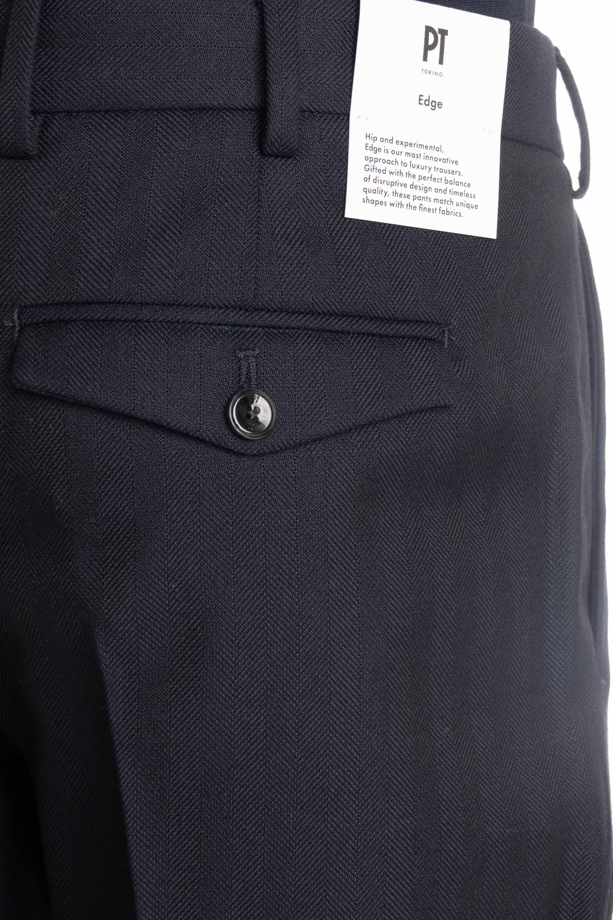 Pantalone in lana spina di pesce Rebel fit RFZAZ40FWD MR80 0360 PT Torino