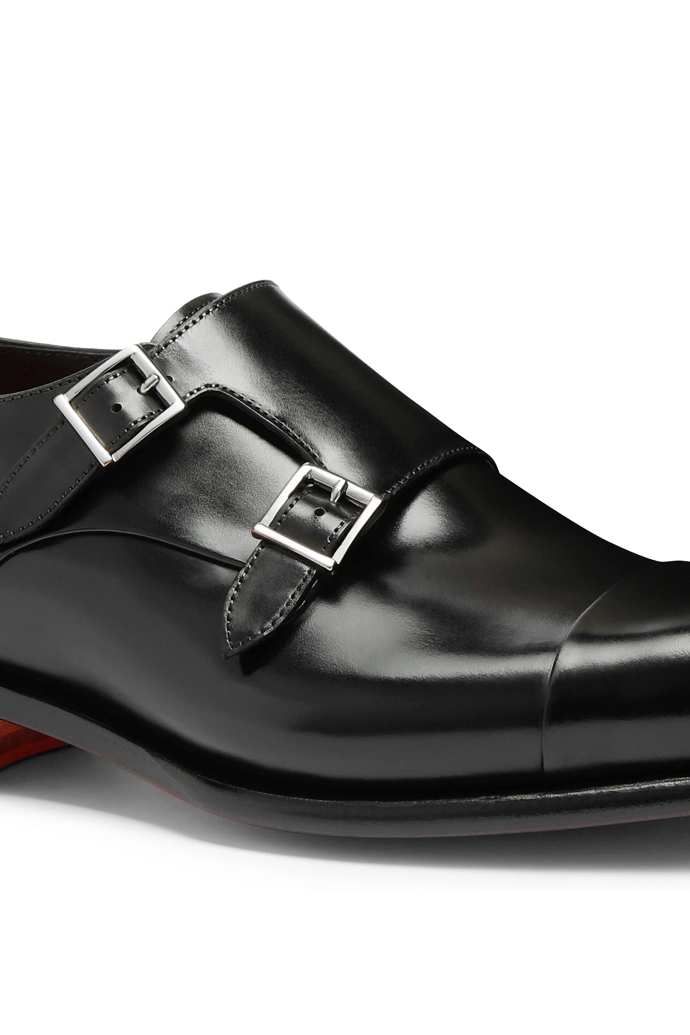 Santoni Scarpa doppia fibbia Goodyear anrticata a mano MCCR11652MC1HVVD/2 N01