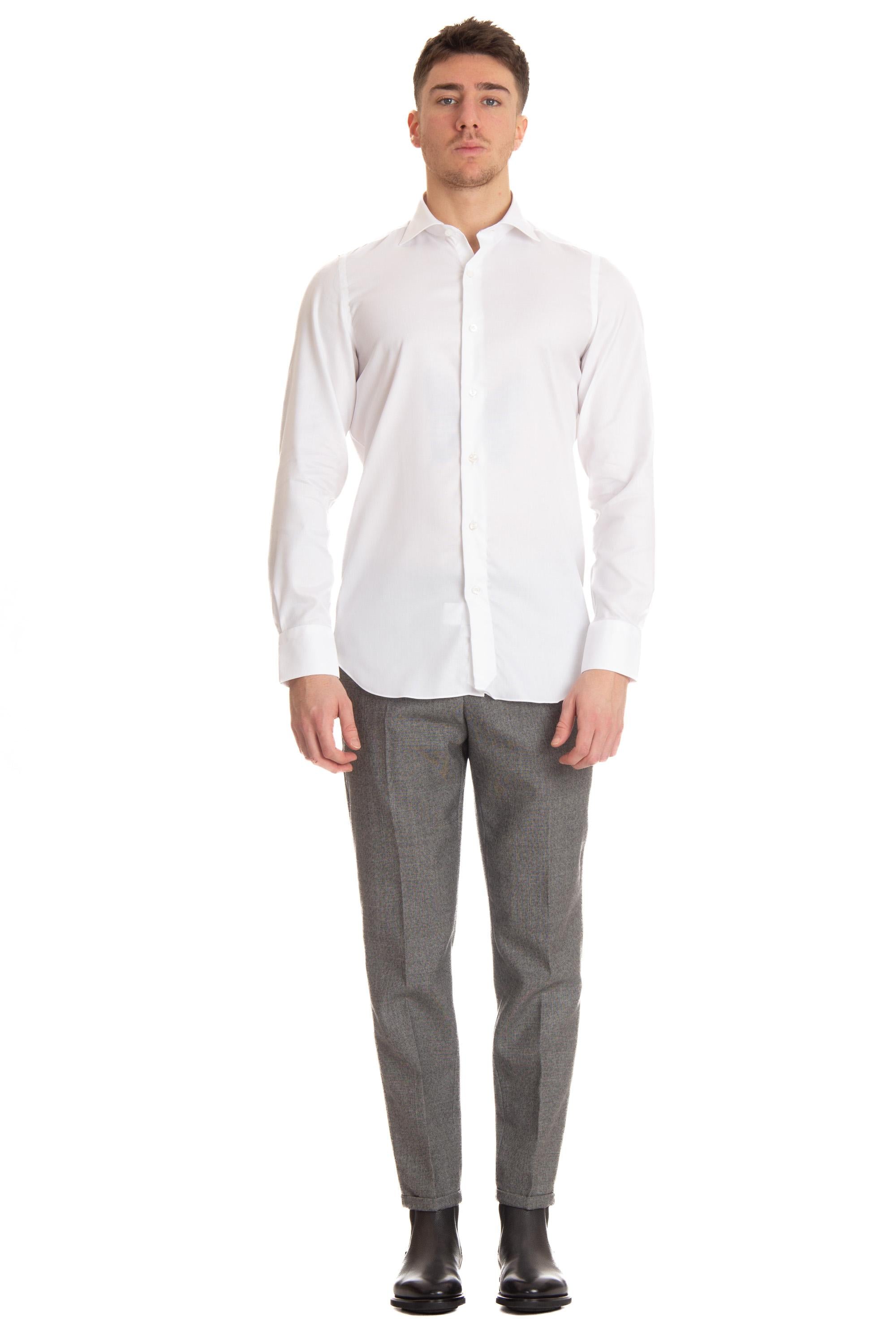 Finamore Camicia sartoriale in cotone Traveller ML-ZNPS-Z 149197 A3091T 01