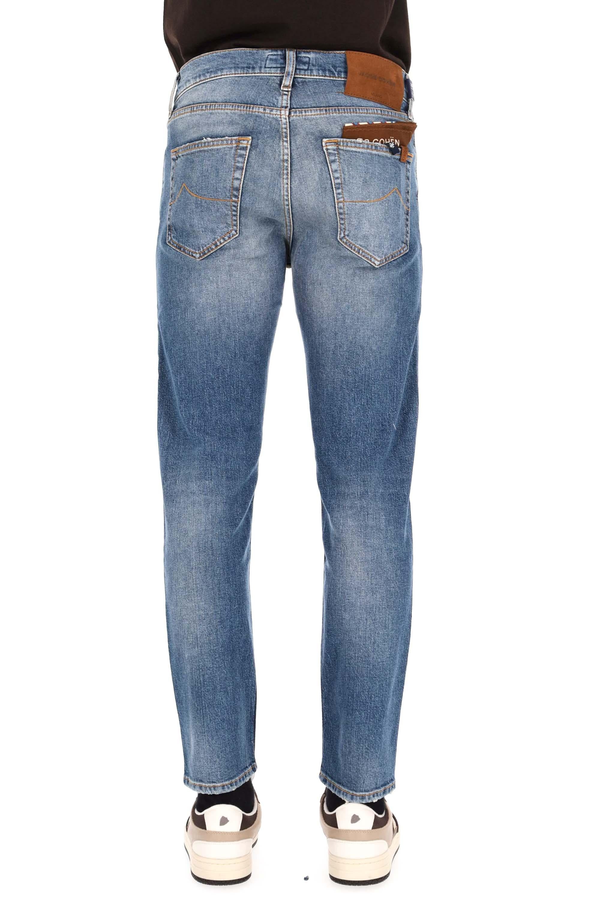 Jeans con etichetta camoscio modello Jude JUM_QE033-075-S4259 200D Jacob Cohen