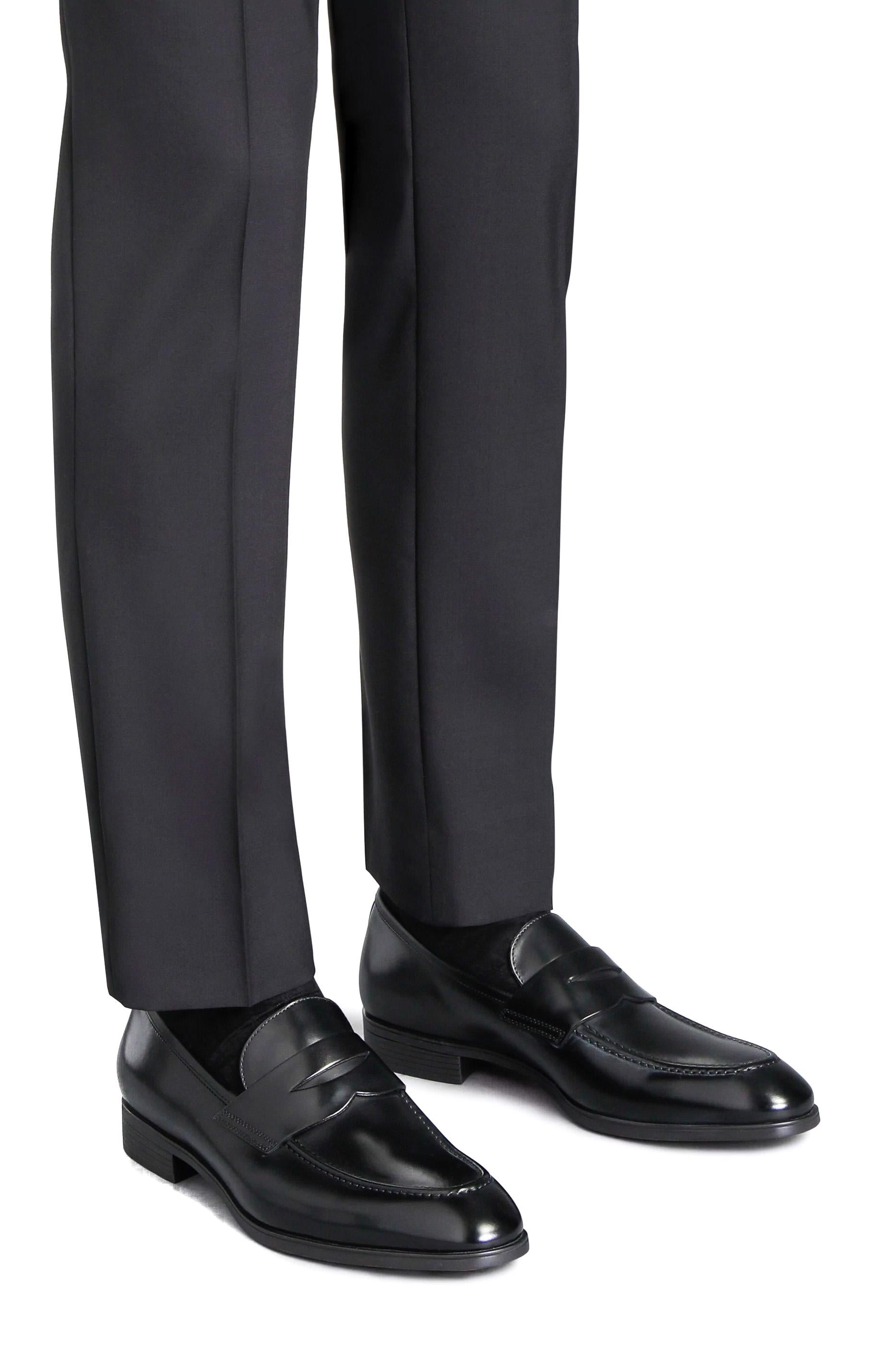 Santoni Mocassino penny loafer in pelle MGSI14944SMABUSF N01