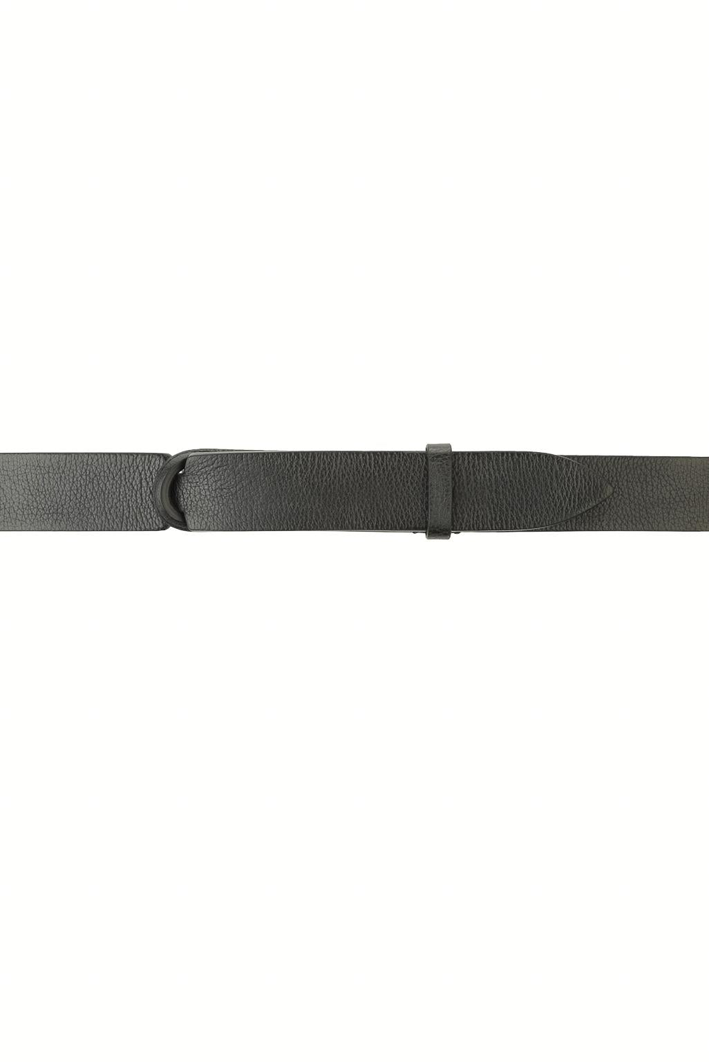 Orciani Cintura senza fibbia in pelle chevrette NB0074-CHE/2 NERO