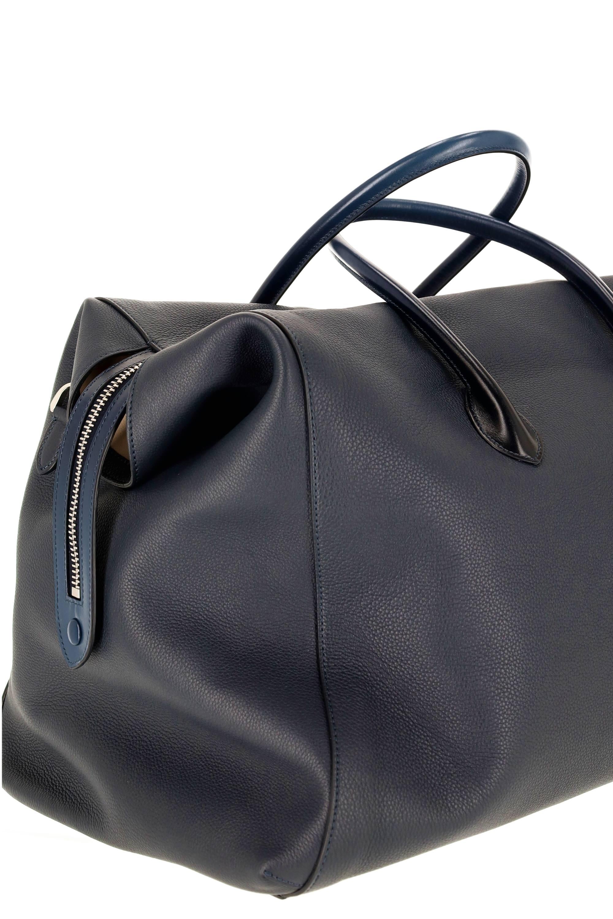 Santoni Borsa da viaggio in pelle UIBBA2646BS/2 U55