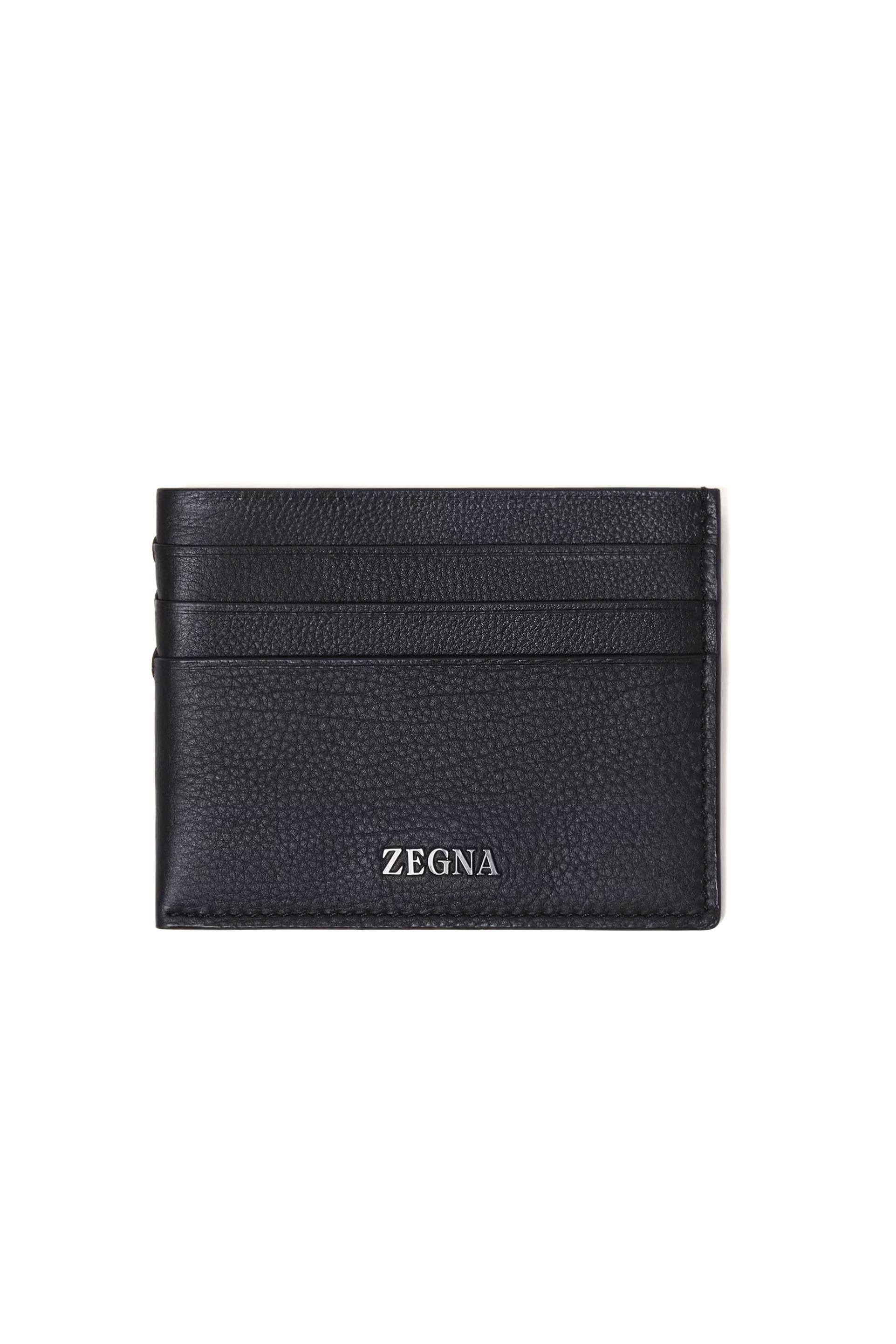 Zegna Portacarte a sei scomparti in pelle second skin LHOTO-E2012Z/2 GLA
