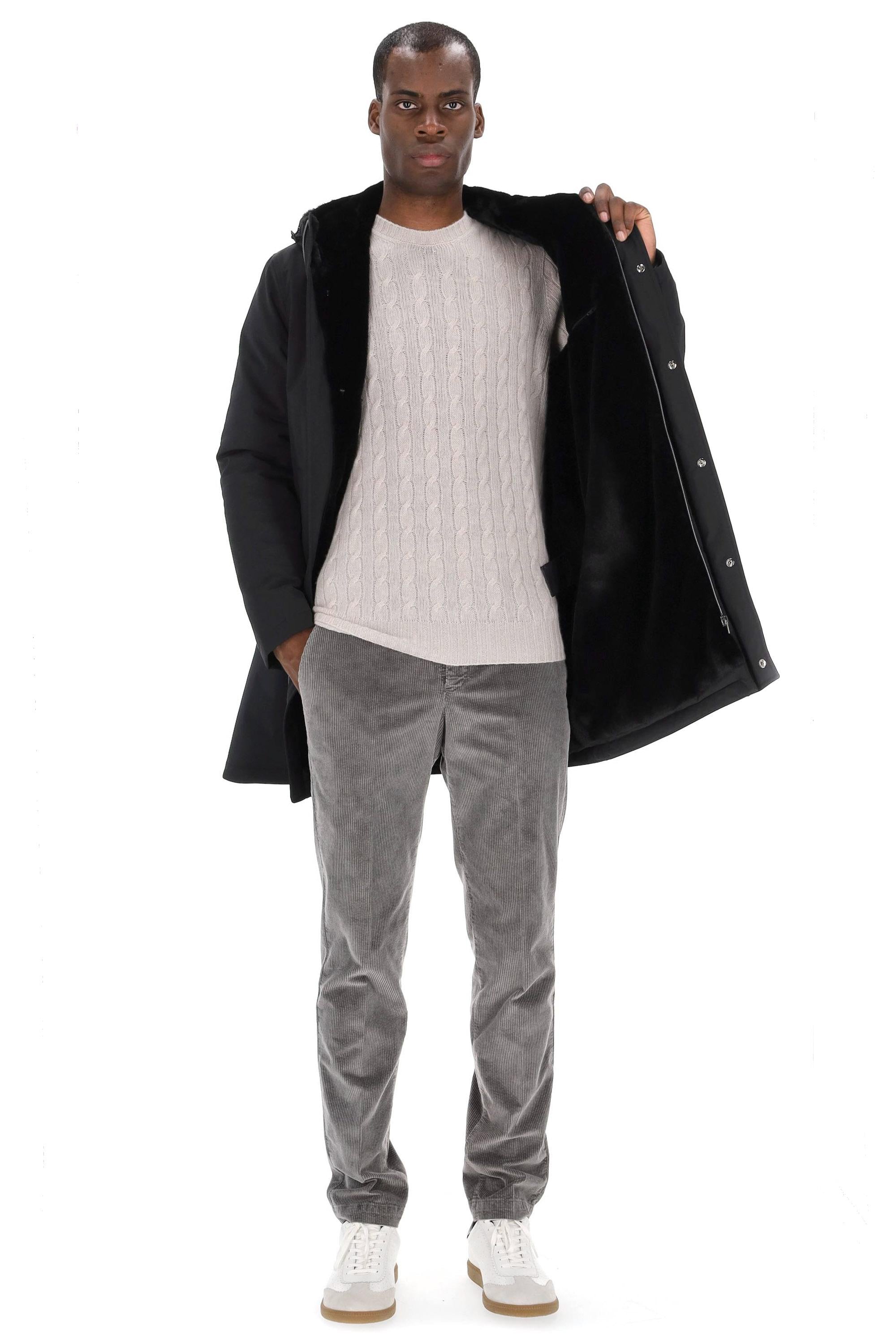 Herno Parka in nylon con interno in orsetto PA000170U-12343Z/2 9300