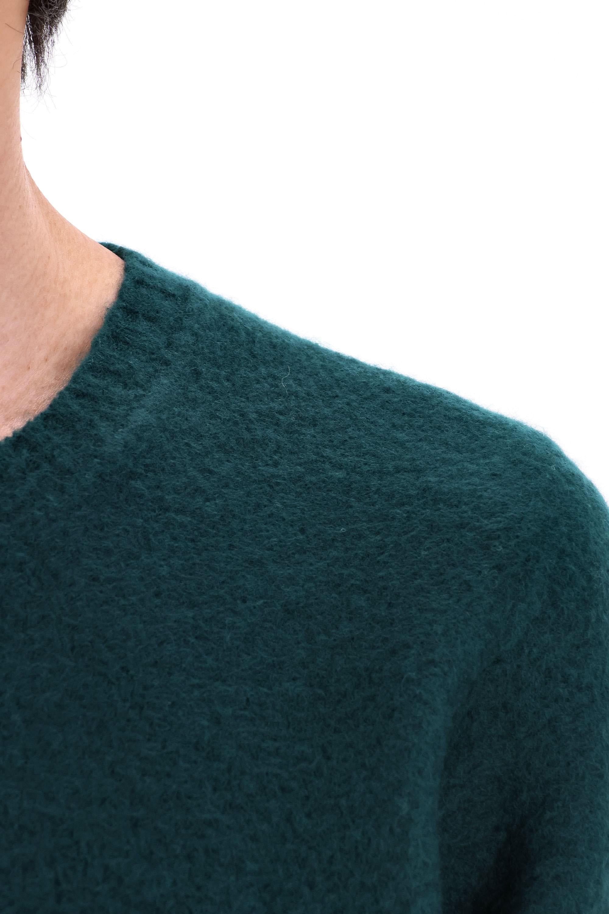 Maglia girocollo in lana garzata D8W103GLO-3 490 Drumohr