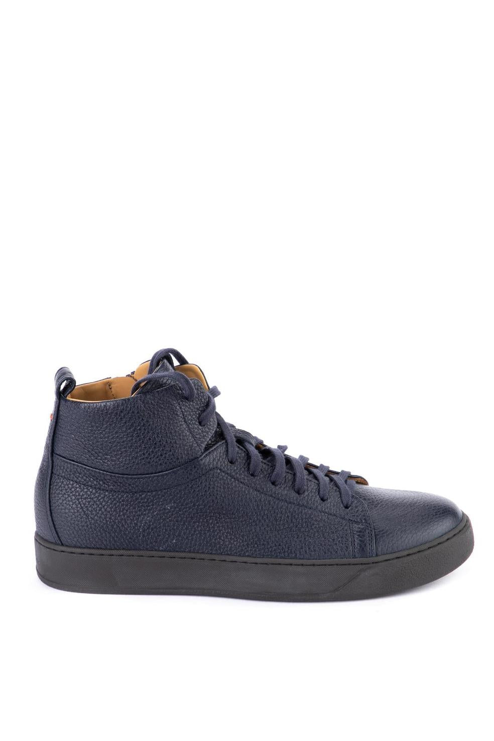 Henderson Sneaker mid top in pelle di cervo dakota IGOR.CVT.1 BLU