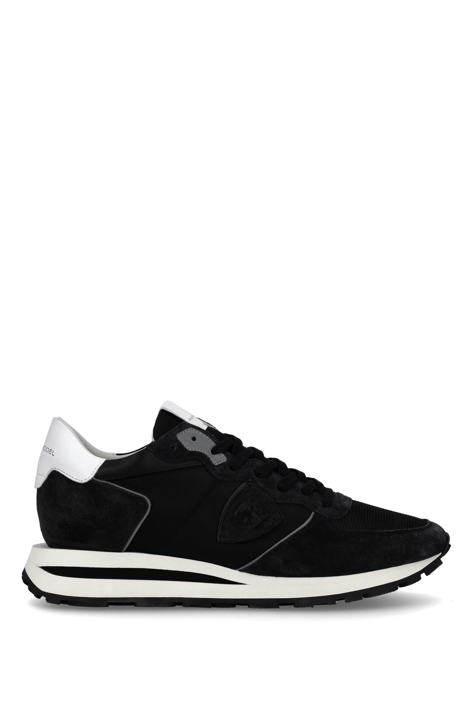 Philippe Model Sneaker Tropez in camoscio e nylon talloncino bianco TKLU TROPEZ. W006