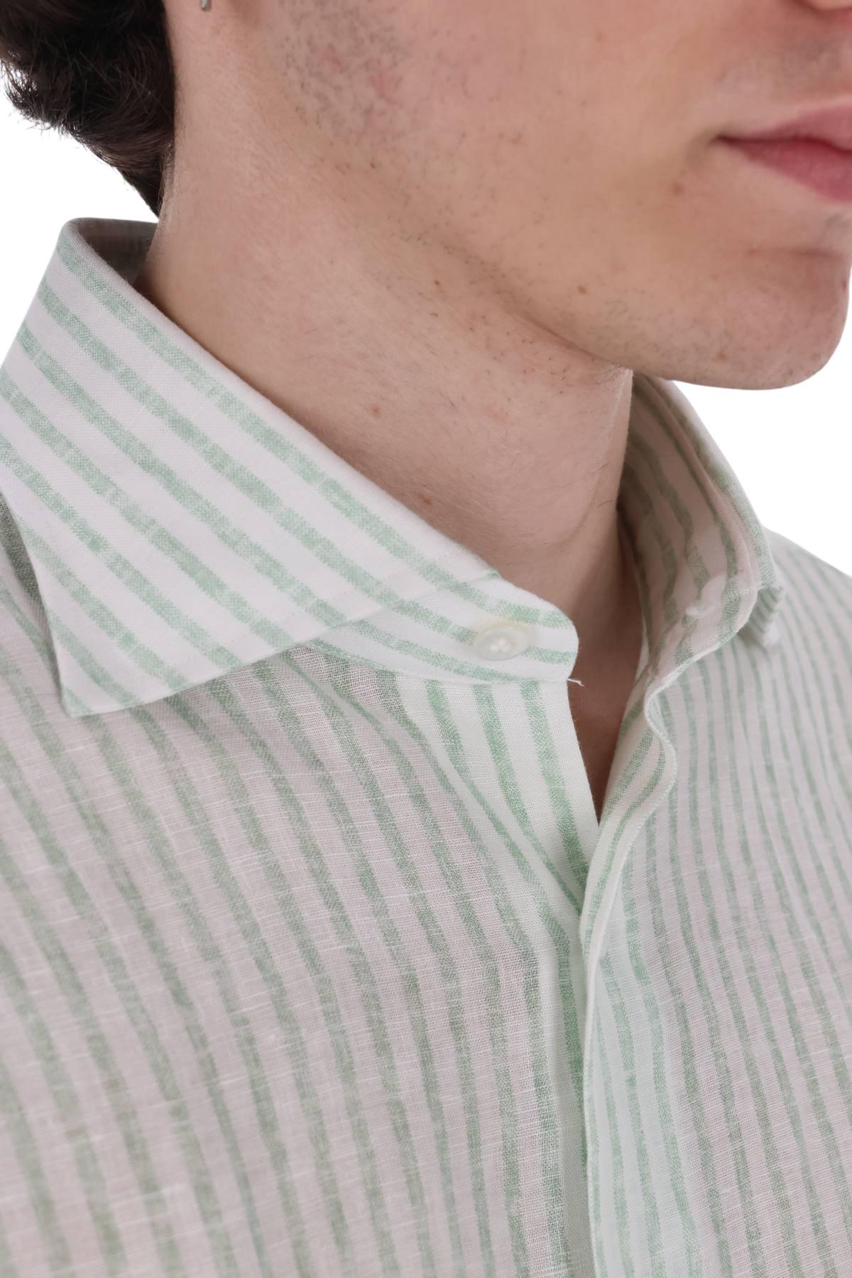 Borriello Camicia rigata in lino 22051/2 9