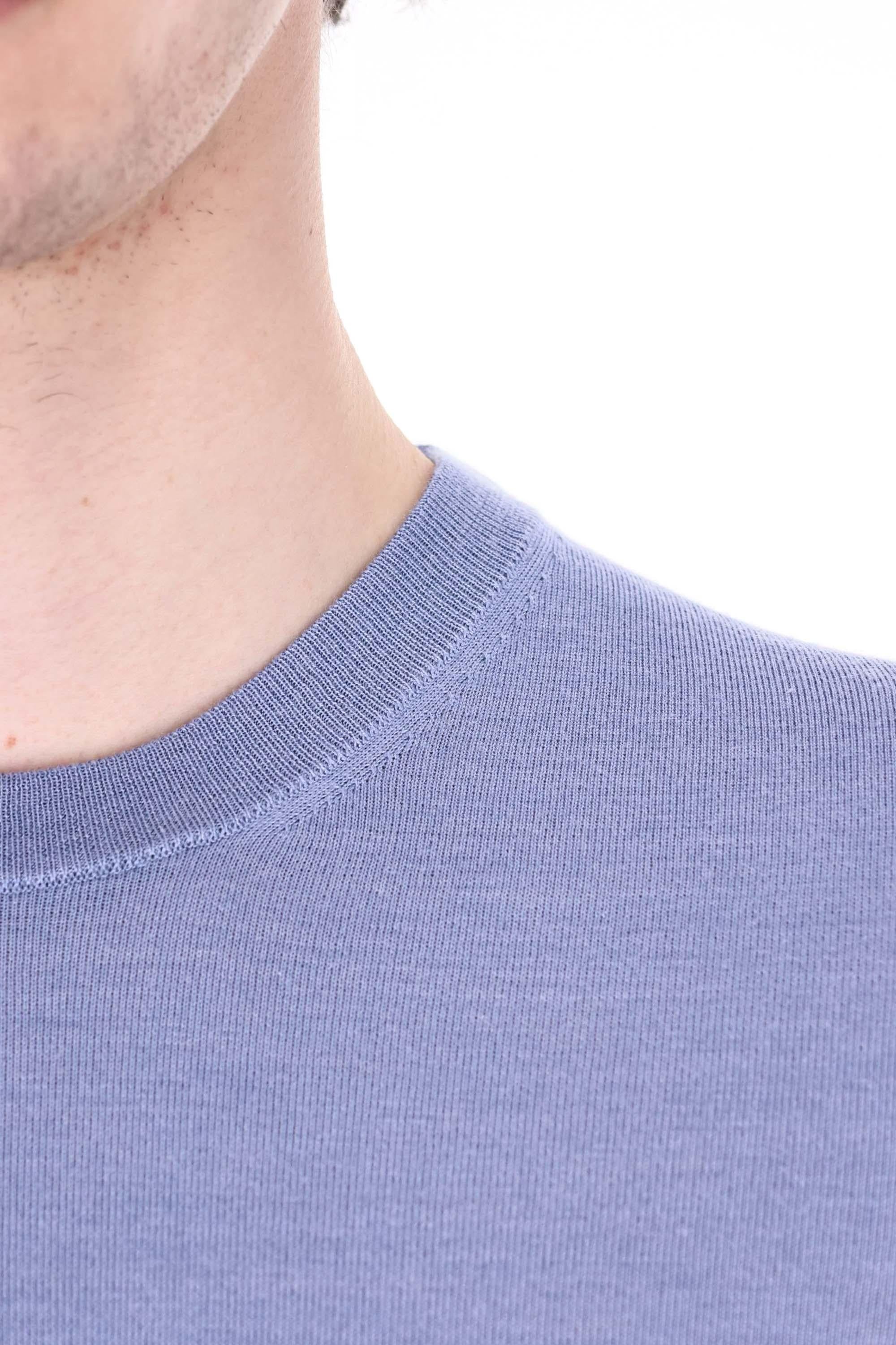 Drumohr Maglia girocollo in leggero cashmere-lana-seta D0KK103L 724