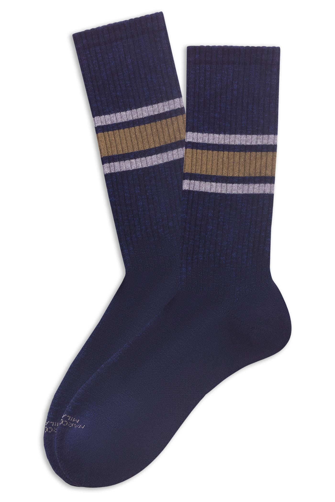 Marcoliani Calza sneaker college al polpaccio in cotone MAR4673T 001