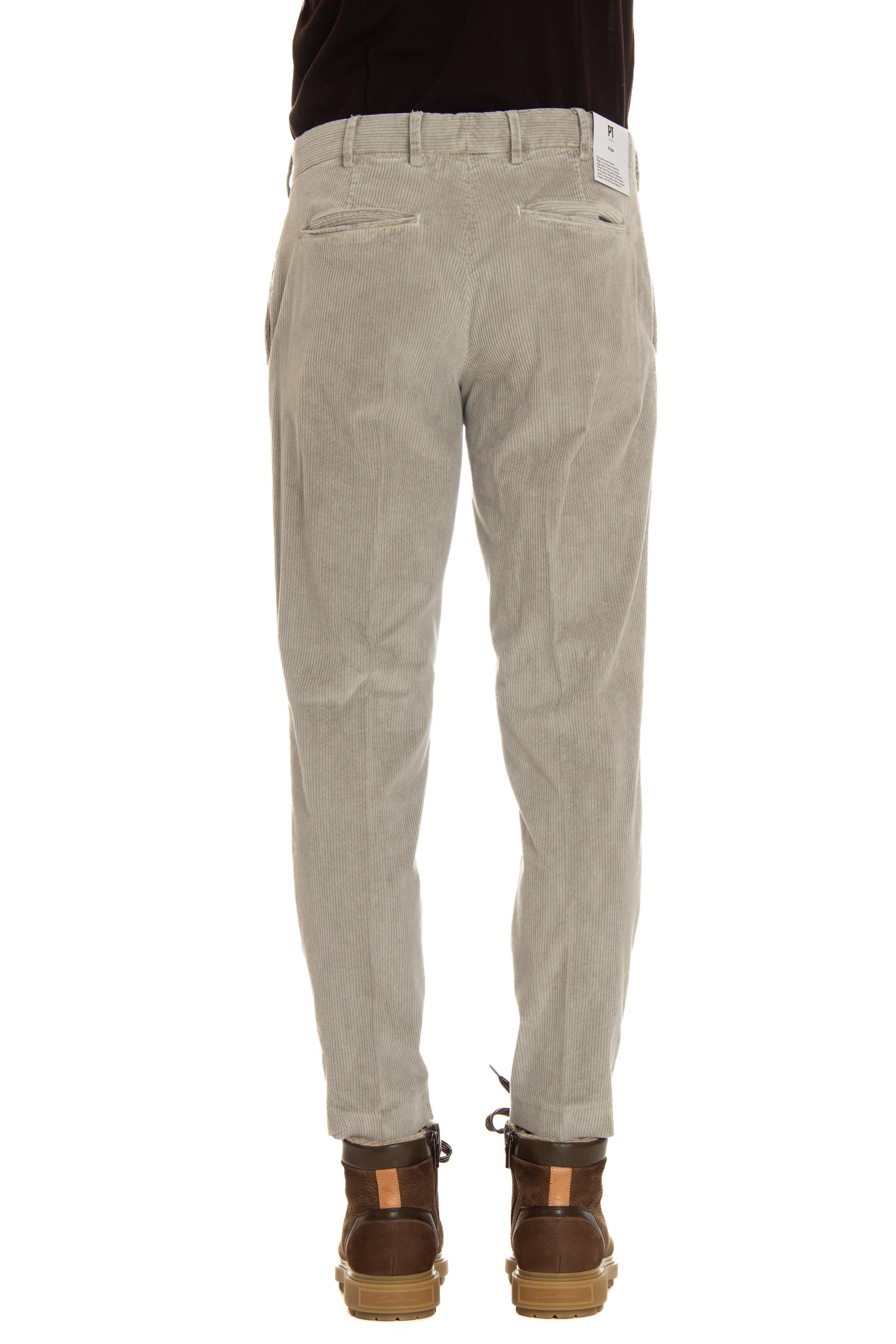 PT Torino Pantalone in velluto coste 500 righe Rebel fit RTZ1Z00FWD TU87 N022
