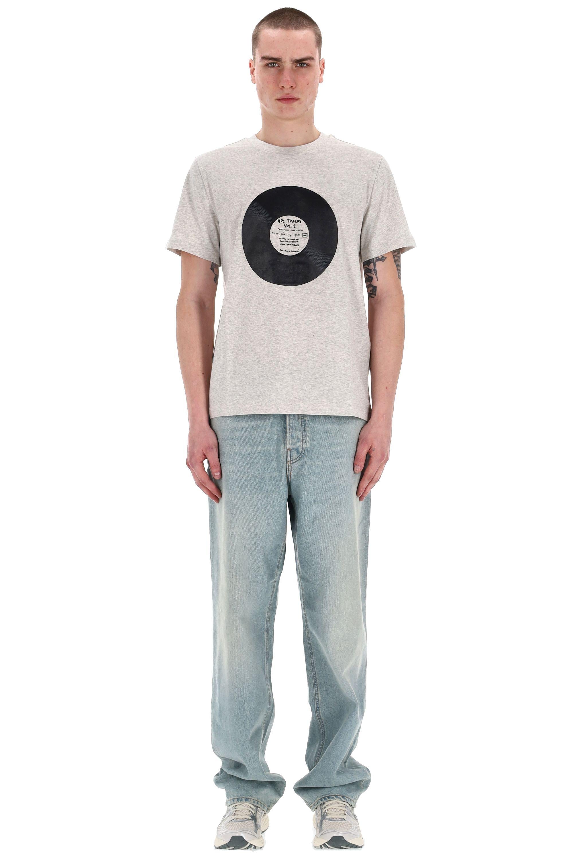 A.P.C. T-shirt in cotone Vinyl COBQX-M26484 PAA