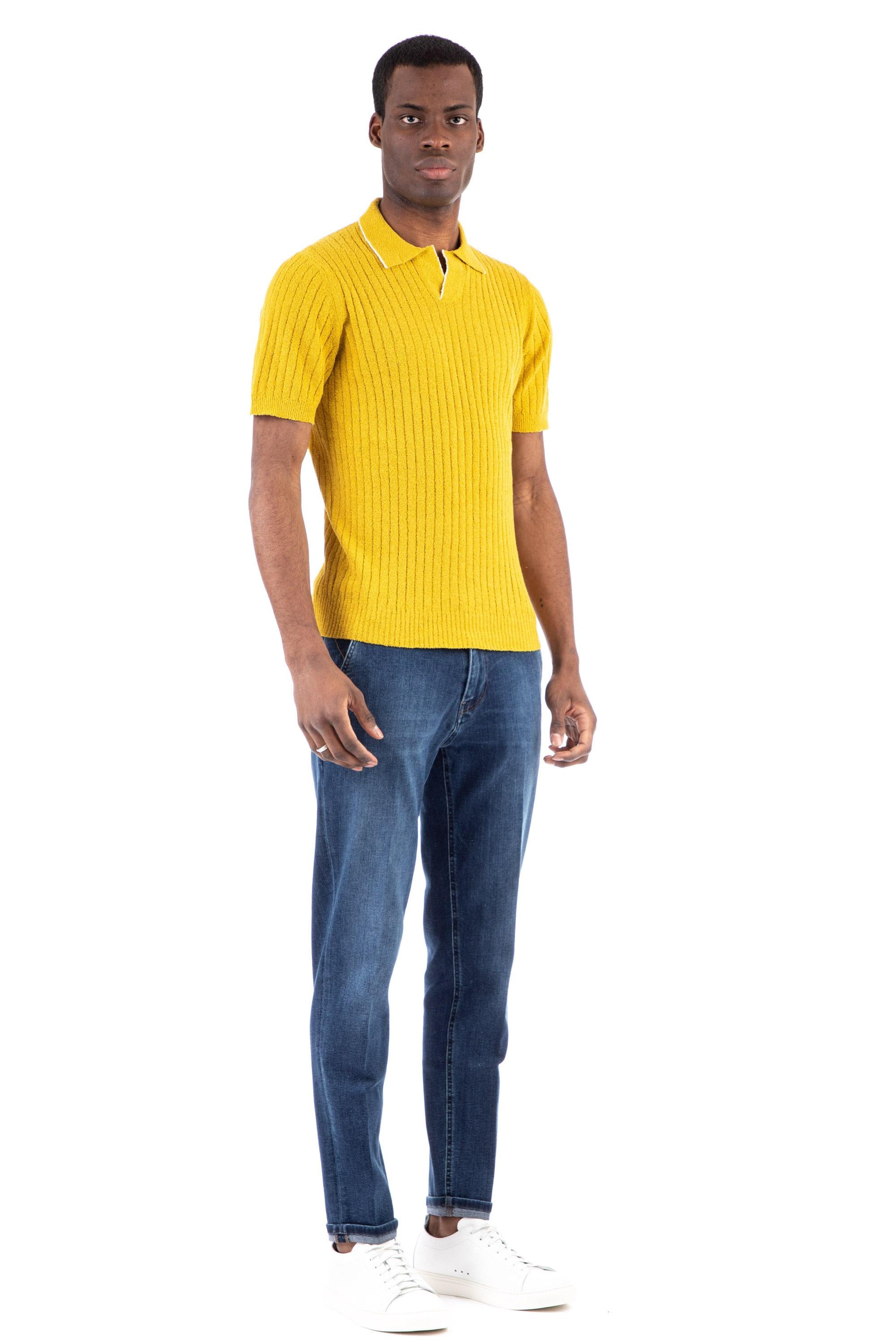 Polo open collar in spugna superlight ZP16004BC ZP02 Il Setaccio