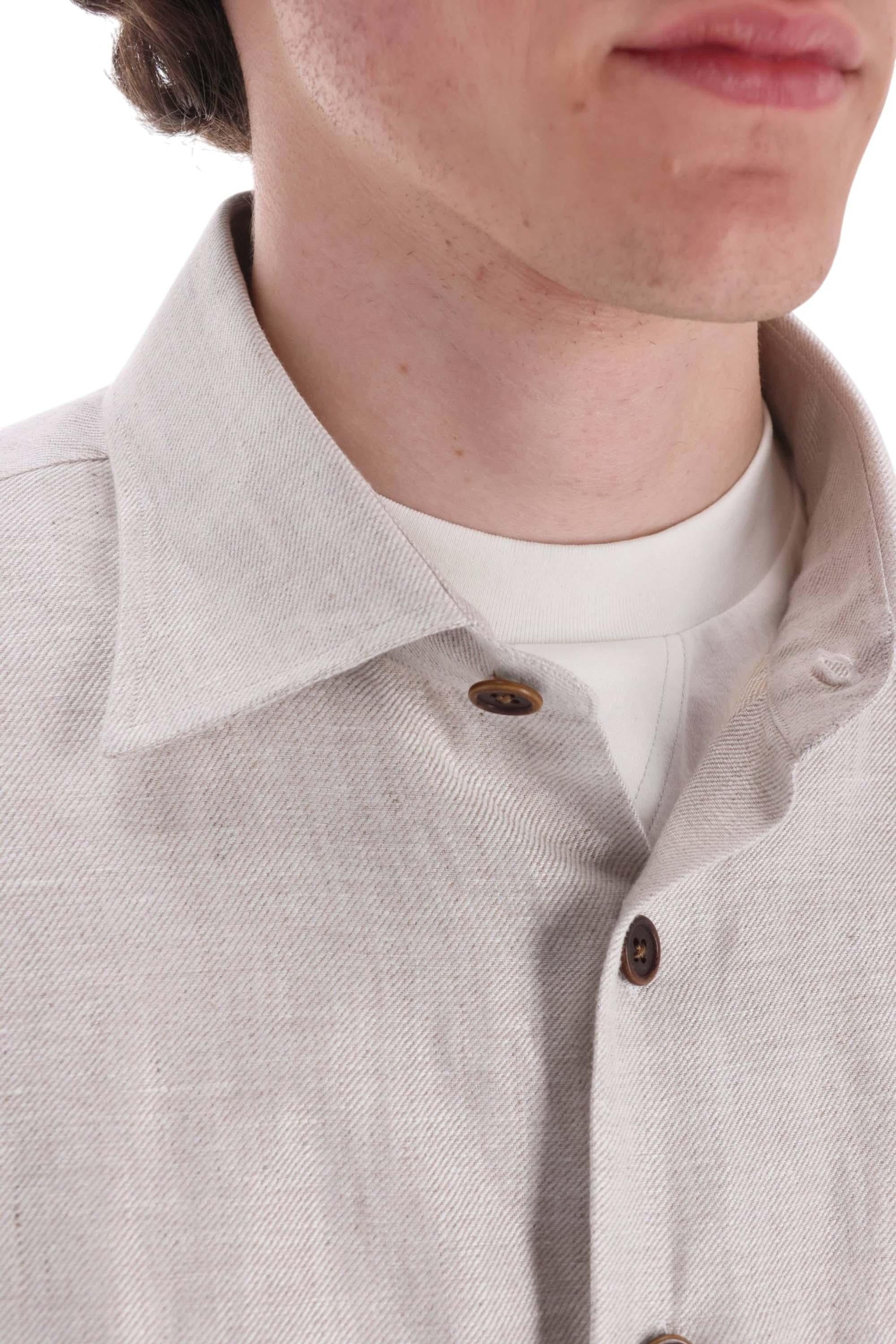 Borriello Overshirt in lino modello Nigel 22056/2 2