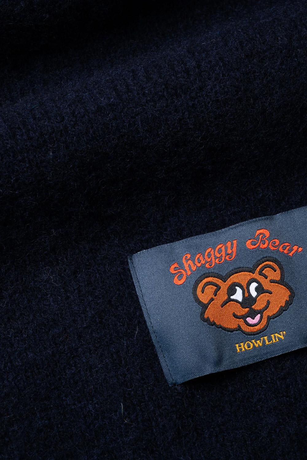 Howlin' Cardigan in lana shetland Shaggy Bear boxy fit SHAGGY BEAR CARDIGAN NAVY