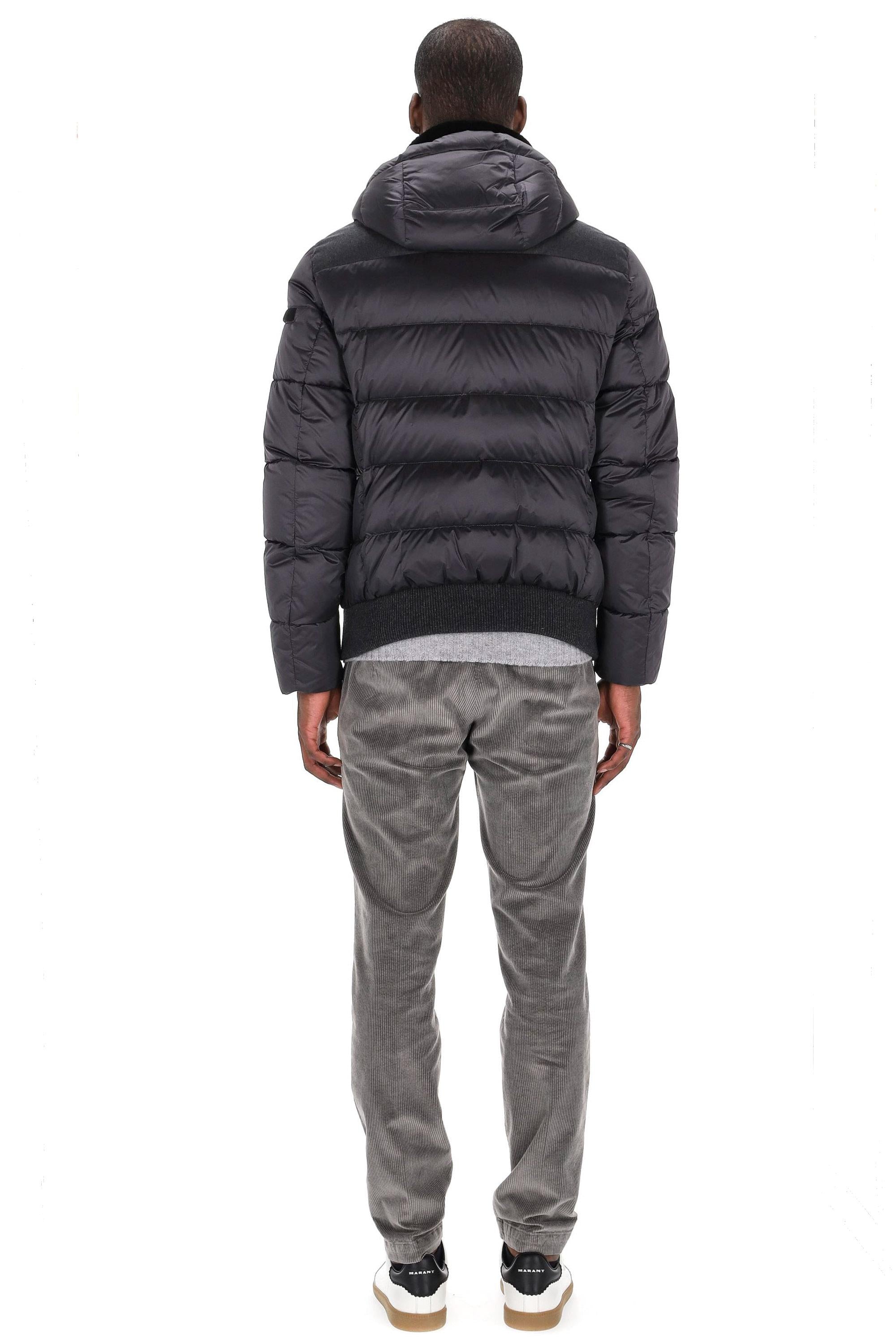 Moorer Piumino bomber bimateriale mod. Wright-SHL WRIGHT-SHL U0555