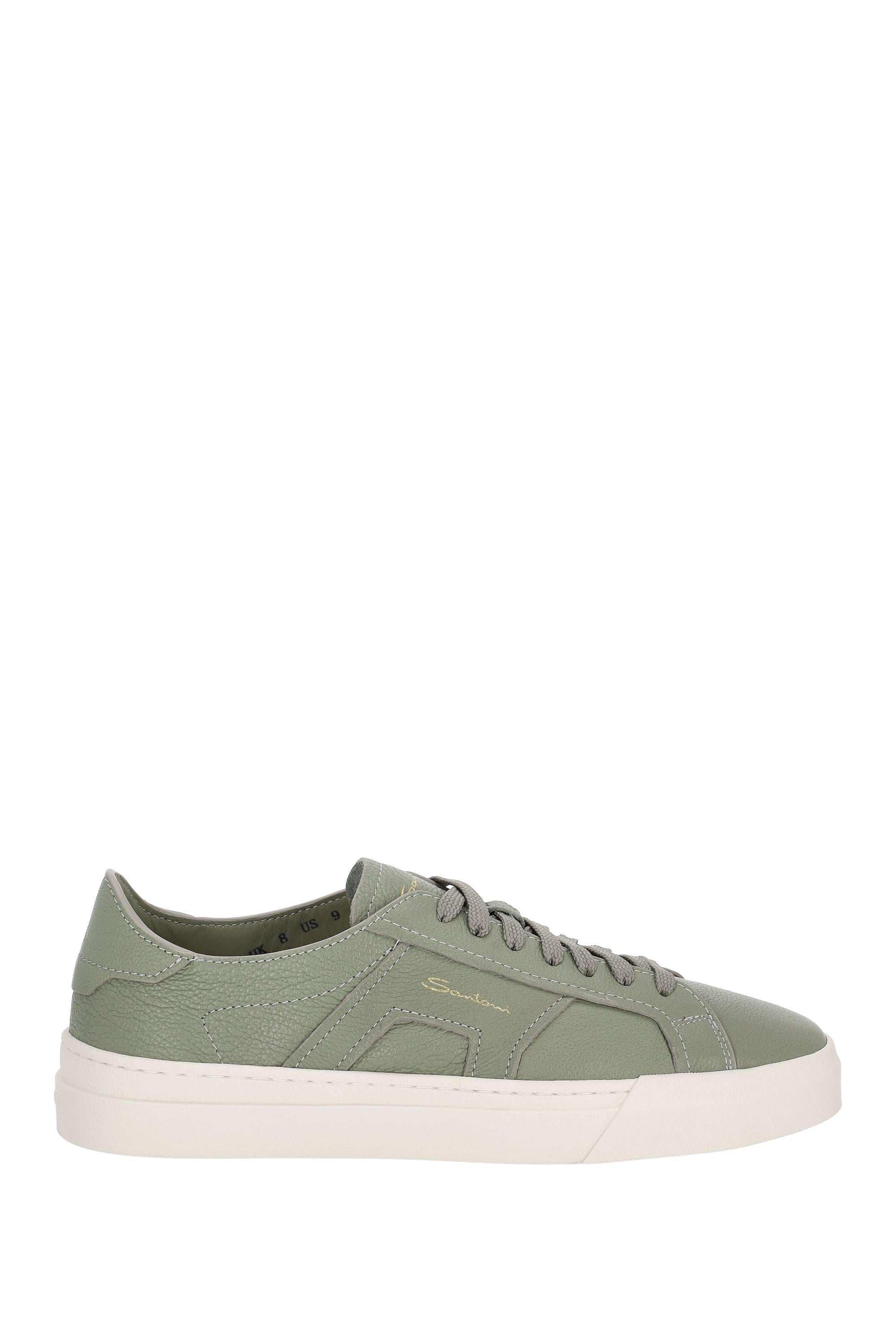 Sneaker in pelle martellata mod. Double Buckle MBGT21967PNNTSIW/2 V11 Santoni