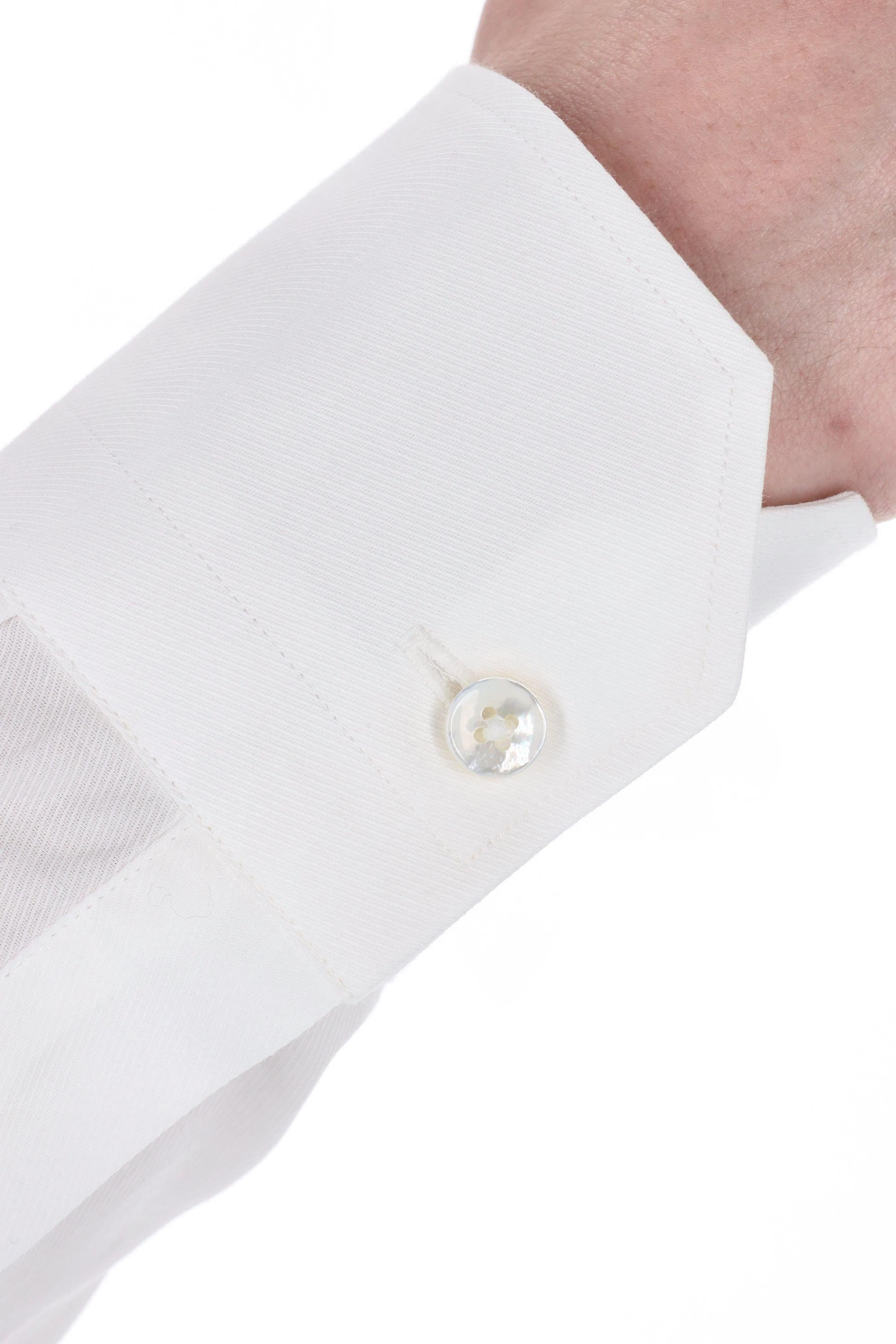 Zegna Camicia in cotone diagonale Trofeo 801341A8 9MS0JI 005
