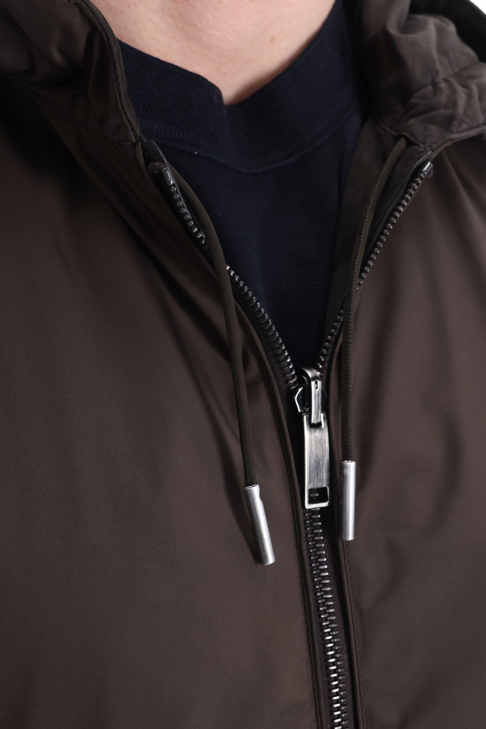 Giubbino bomber reversibile in nabuck UFPGTA9 F166T M09R Zegna