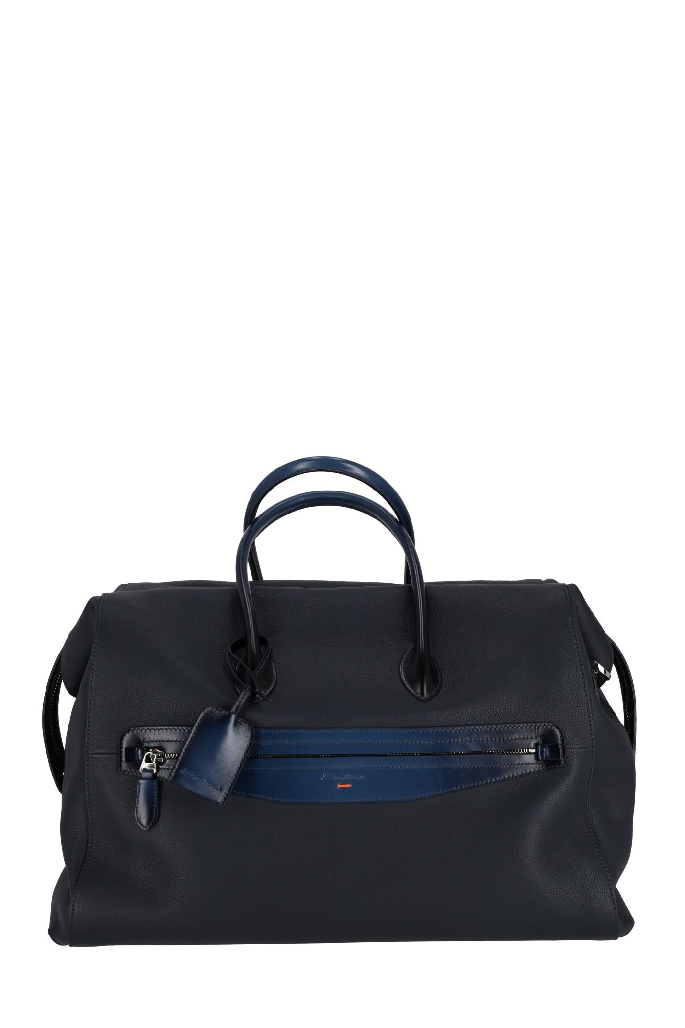 Santoni Borsa da viaggio in pelle UIBBA2646BS/2 U55