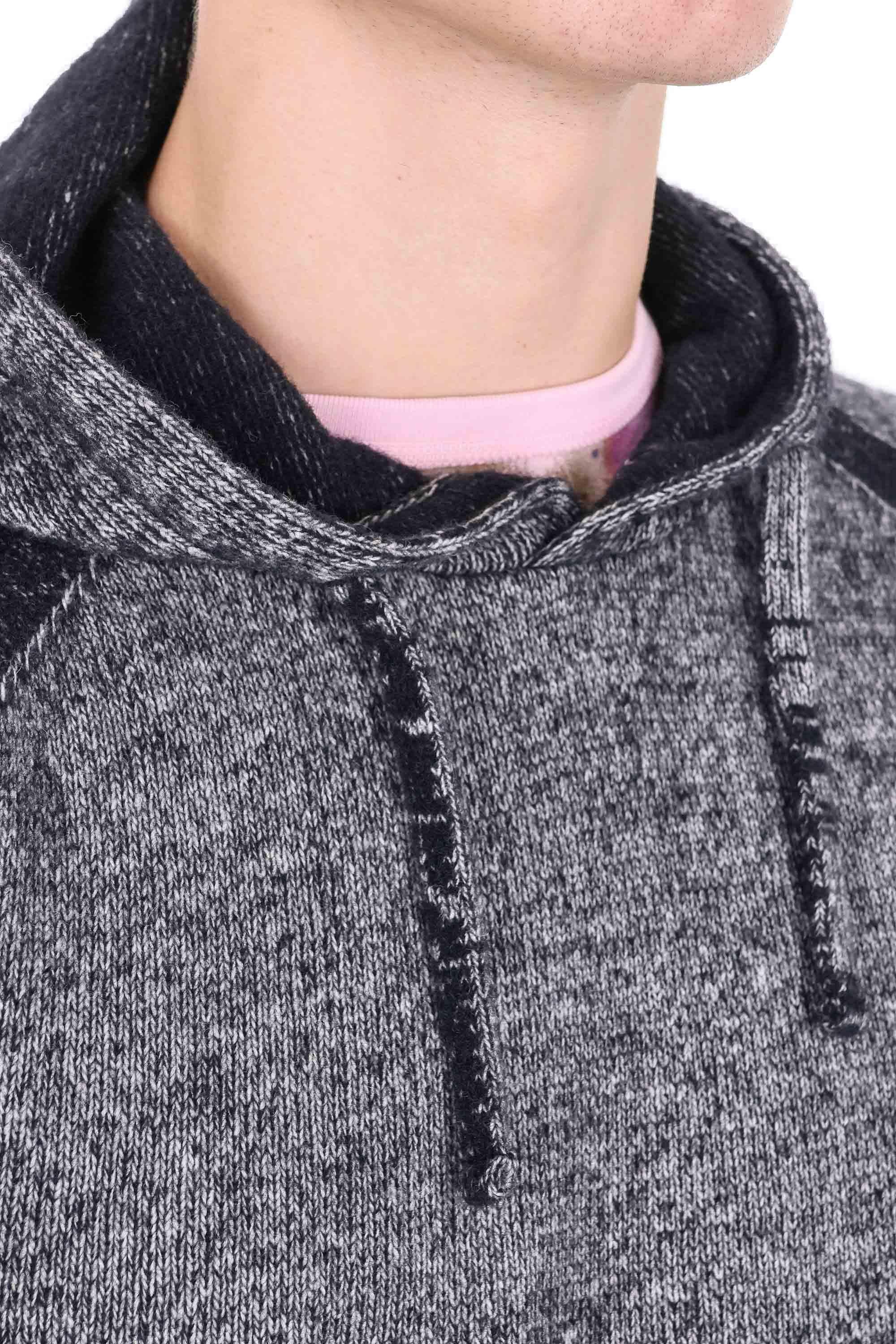 CP Company Maglia-felpa in lana moulinè con cappuccio MKN254A00-6170A/2 M97