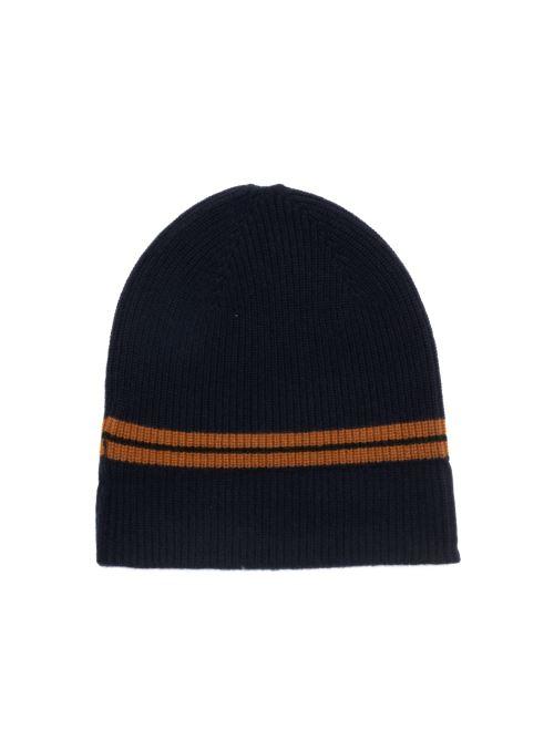 Zegna Cuffia in cashmere a costine RUEAT01A8-BNI/2 B09