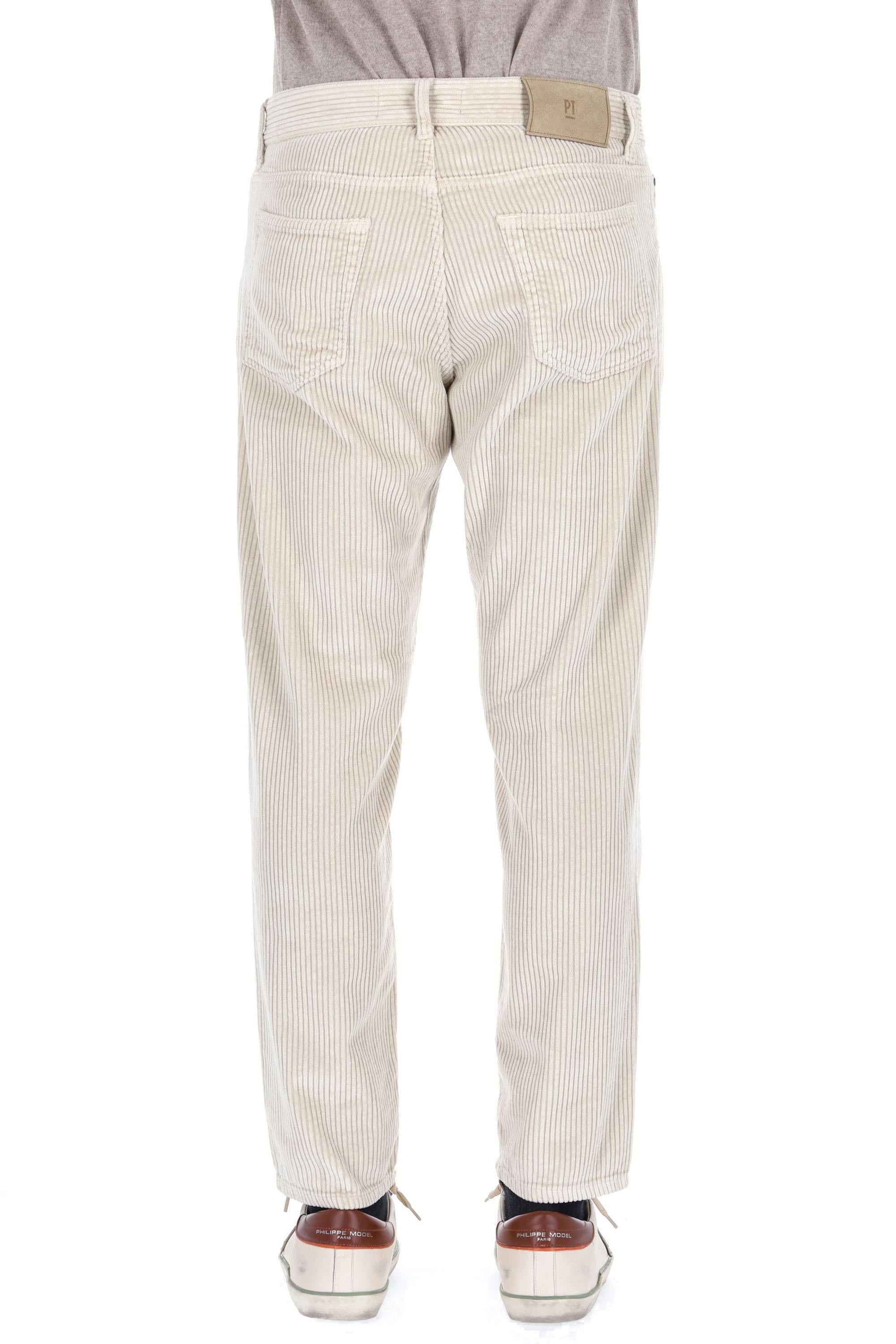 PT Denim 5 tasche color in velluto di cotone e modal Rebel fit C5RP05B0 SV09T0 Y011