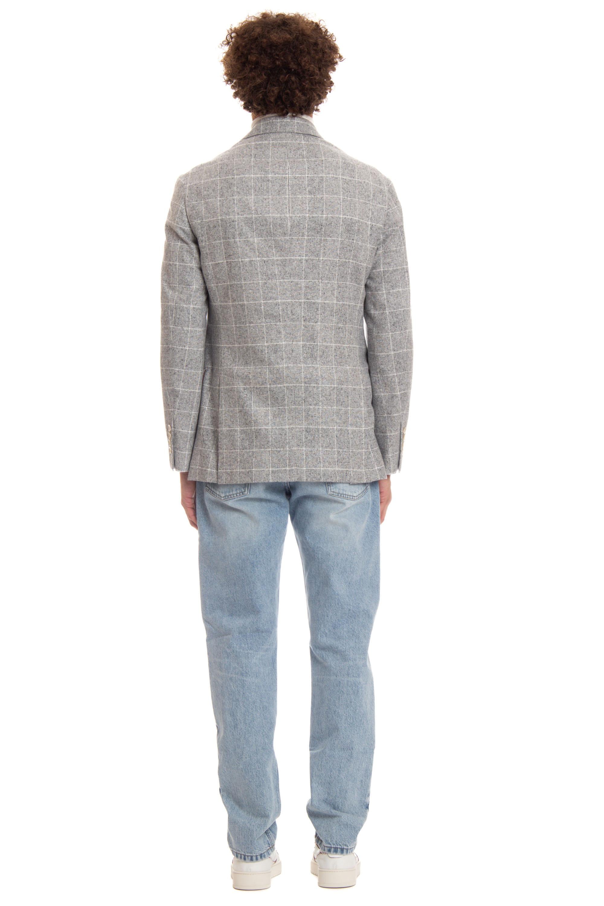 Giacca galles in lana-seta-cashmere MY4667BPD C001 Brunello Cucinelli