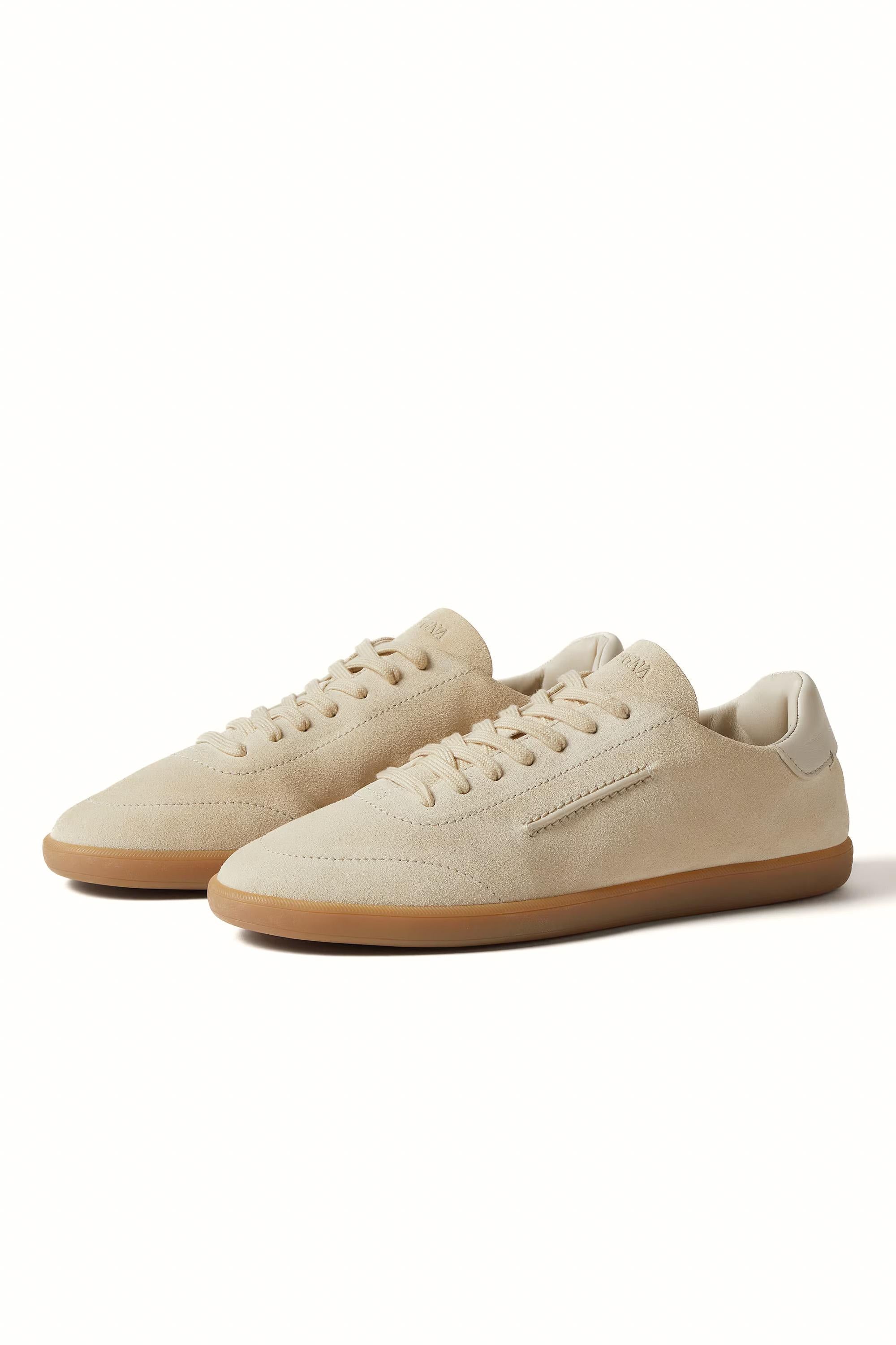 Zegna Sneaker modello 232 in camoscio LHSOY-S8218Z/2 PAN