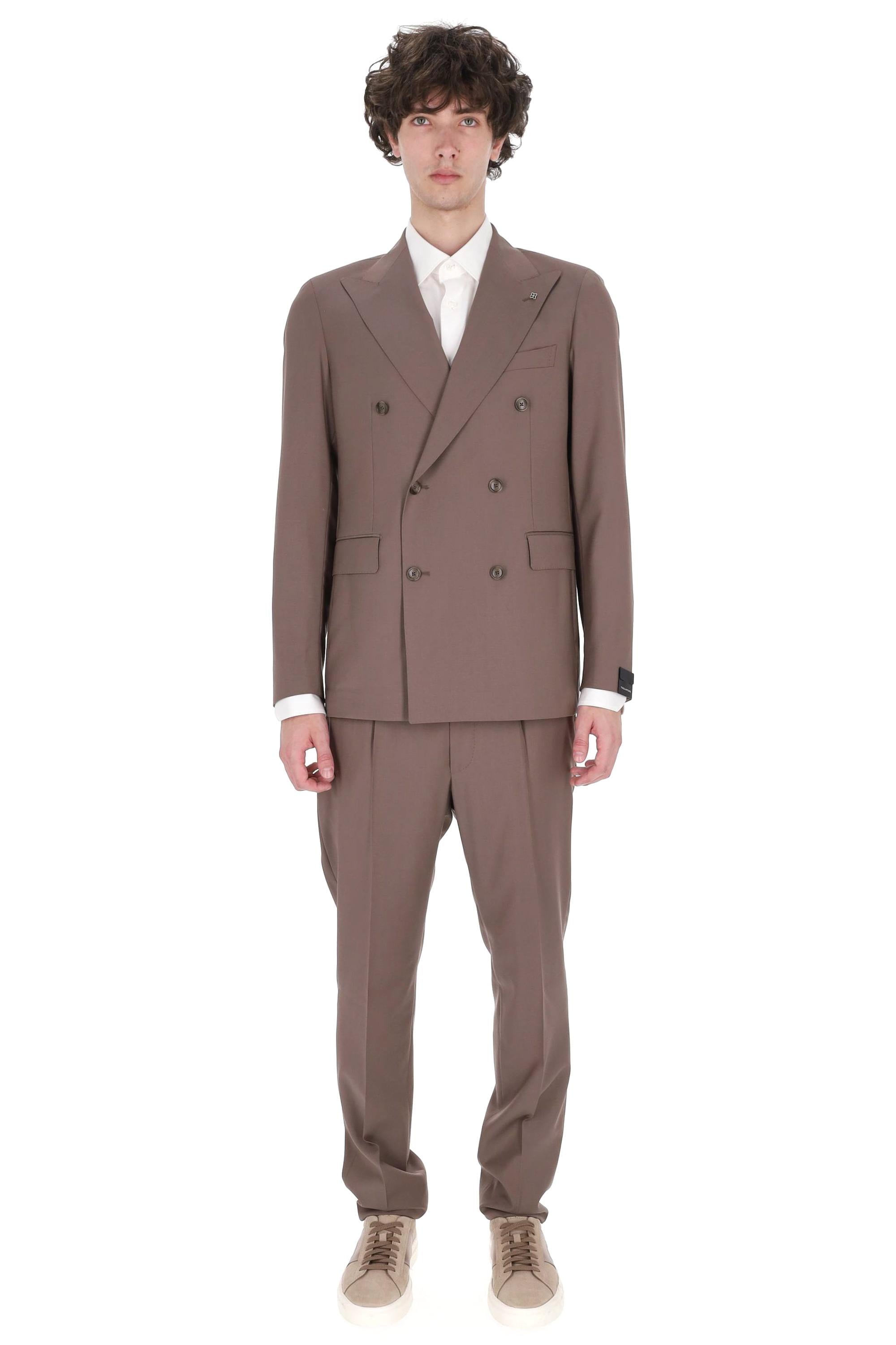 Tagliatore Abito doppiopetto in lana vergine super 100's mod. Vesuvio 2SVS20B11 550061 T1129