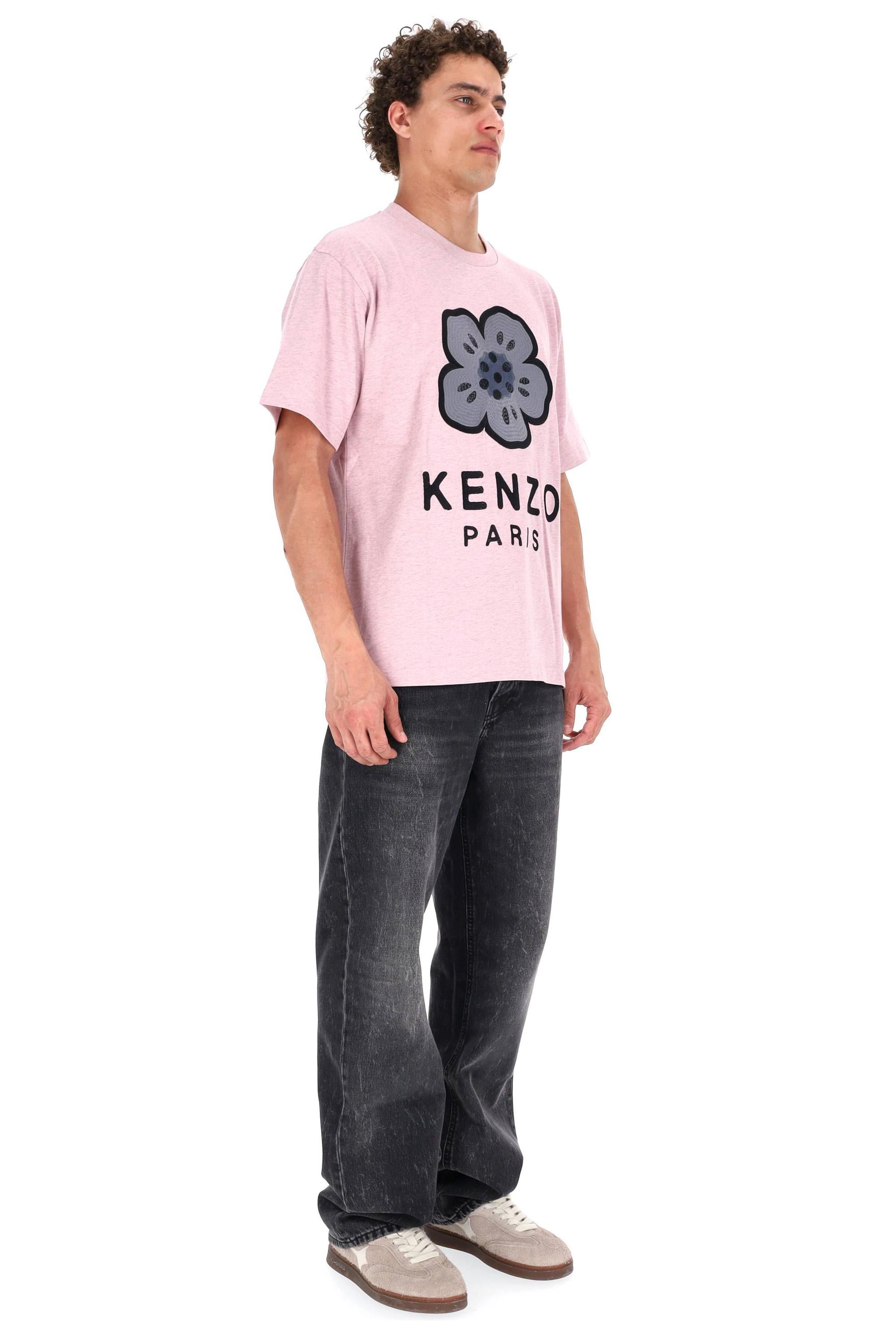 Kenzo T-shirt in cotone boke flower ricamato FF65TS4574SI 30