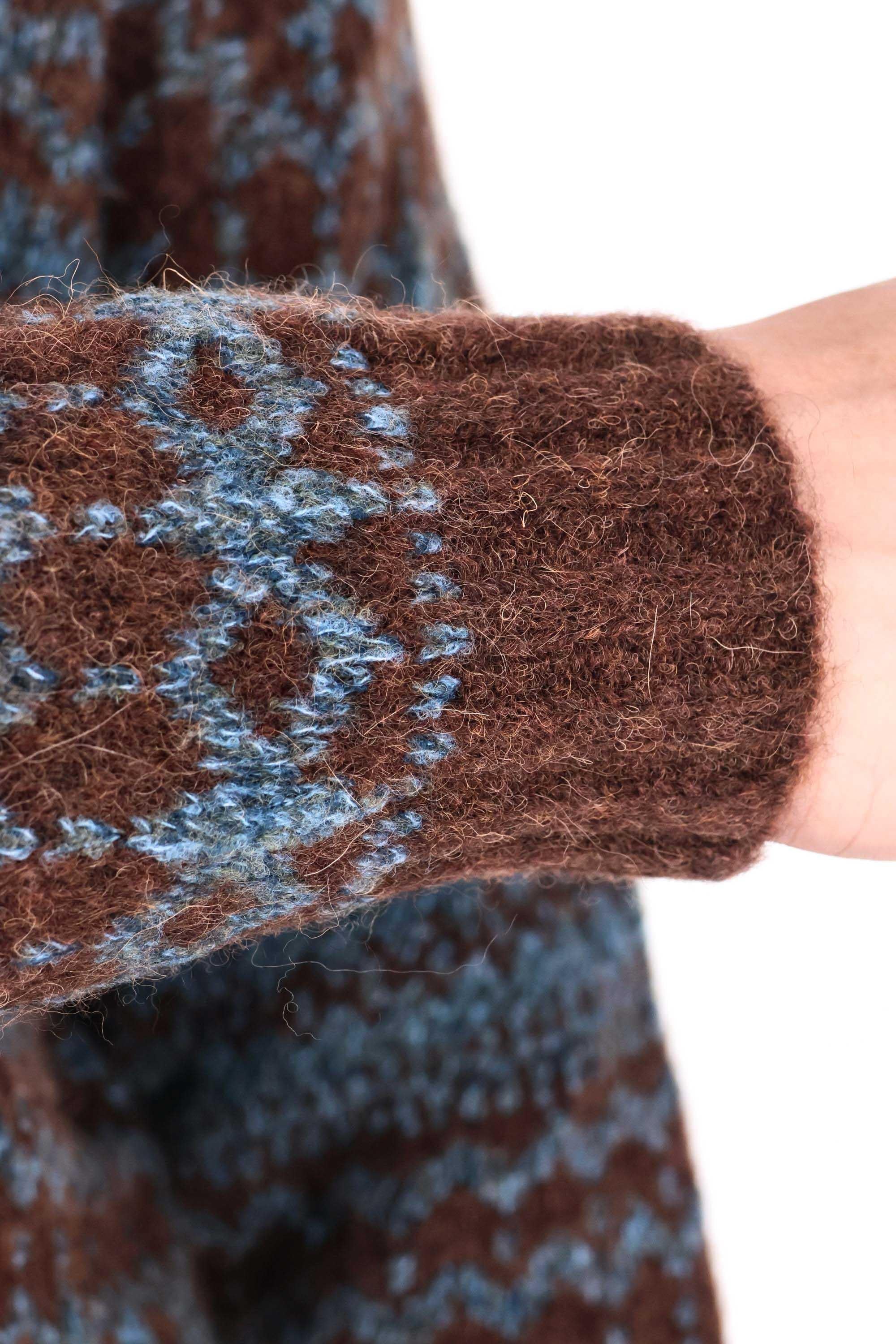 Ballantyne Cardigan in lana-alpaca con bottoni in pelle B2K126 5W005 94008