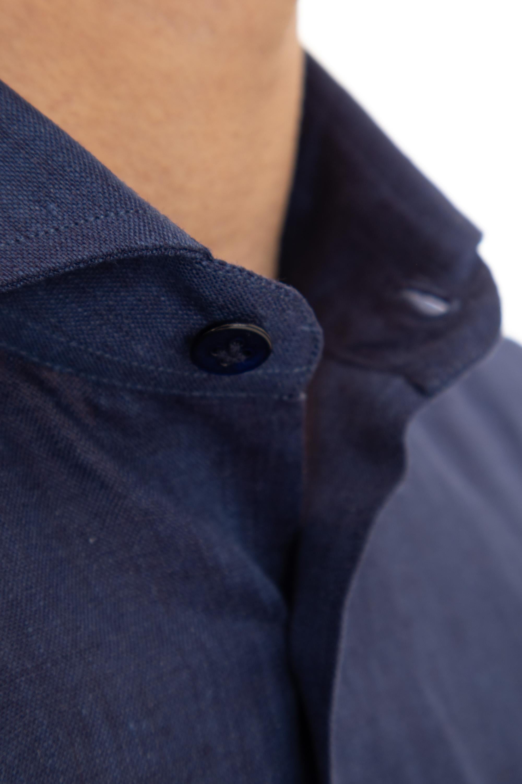 Borriello Camicia sartoriale in lino tinta unita 18041/3 6