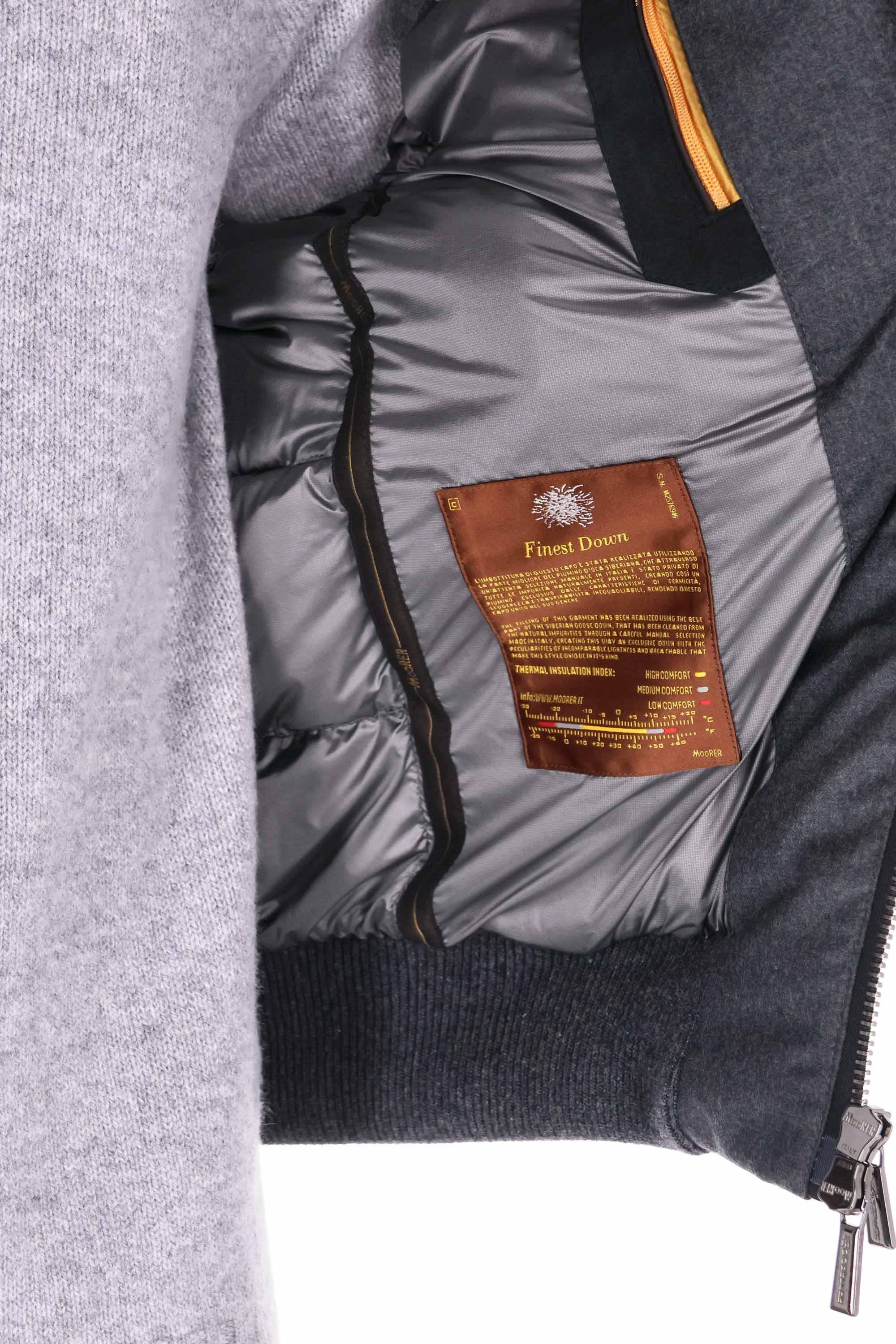 Moorer Piumino bomber bimateriale mod. Wright-SHL WRIGHT-SHL U0555