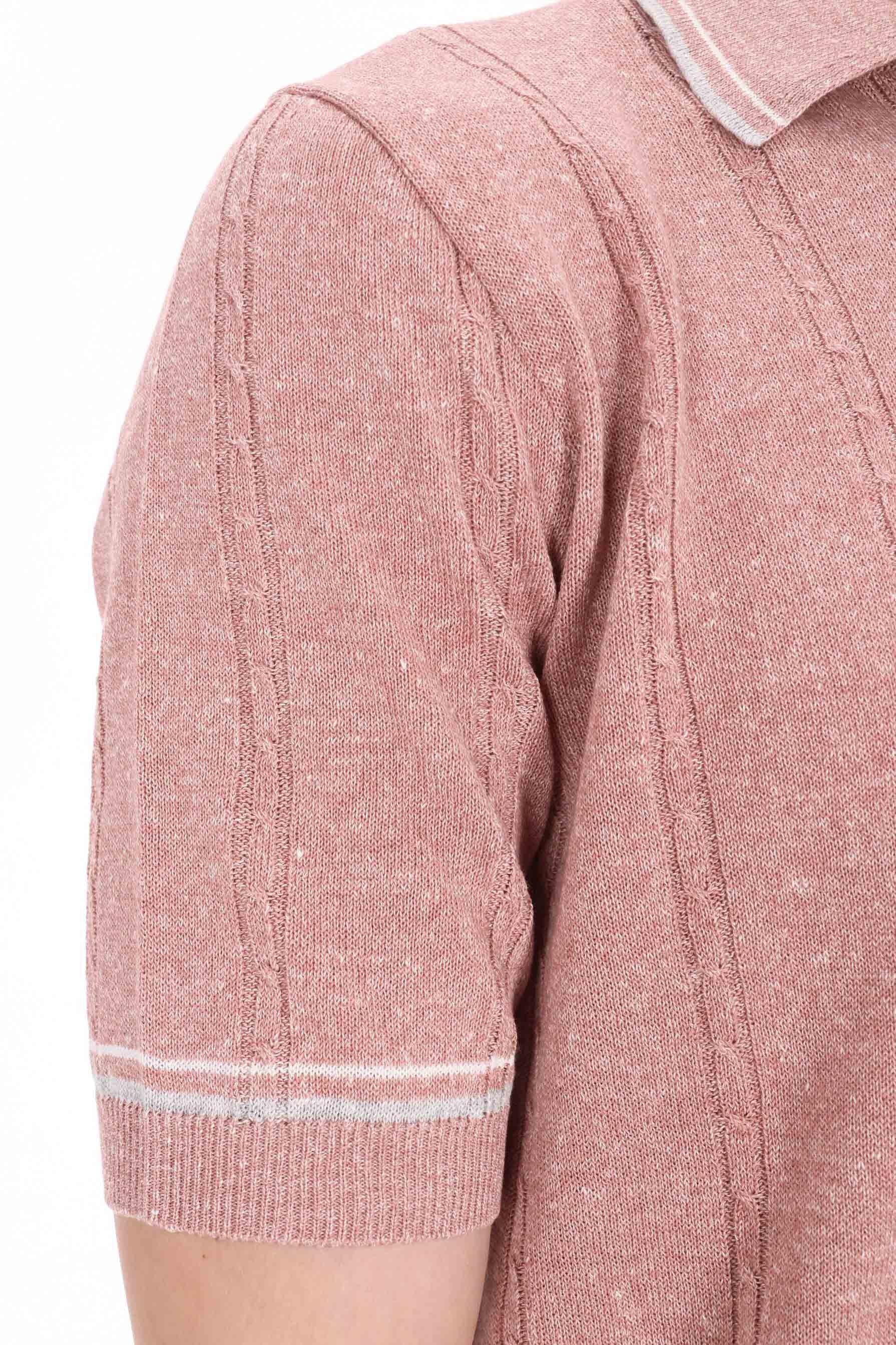 Eleventy Polo a trecce in lino-cotone M76MAGM42 MAG0M018/2 991301