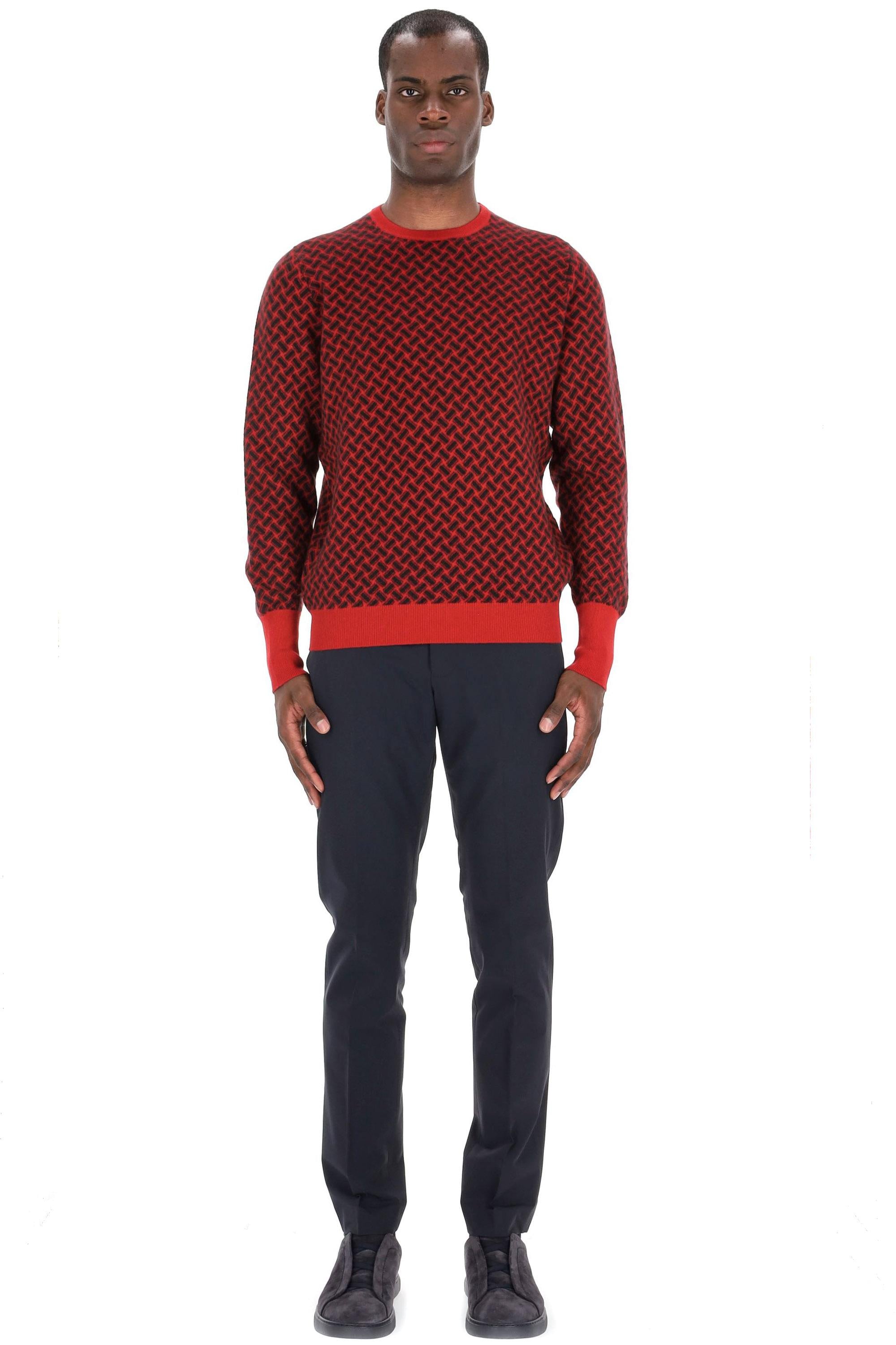 Drumohr Maglia girocollo biscottino in cashmere D2K103-2 RB45